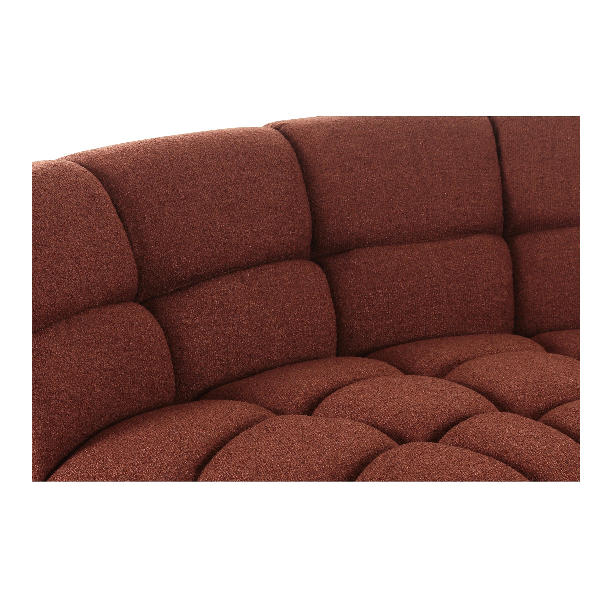 Moes Roman L-Shaped Sectional Rust OA-1042-12-0