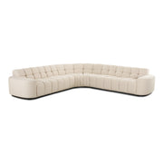 Moes Roman L-Shaped Sectional Oat OA-1042-34-0