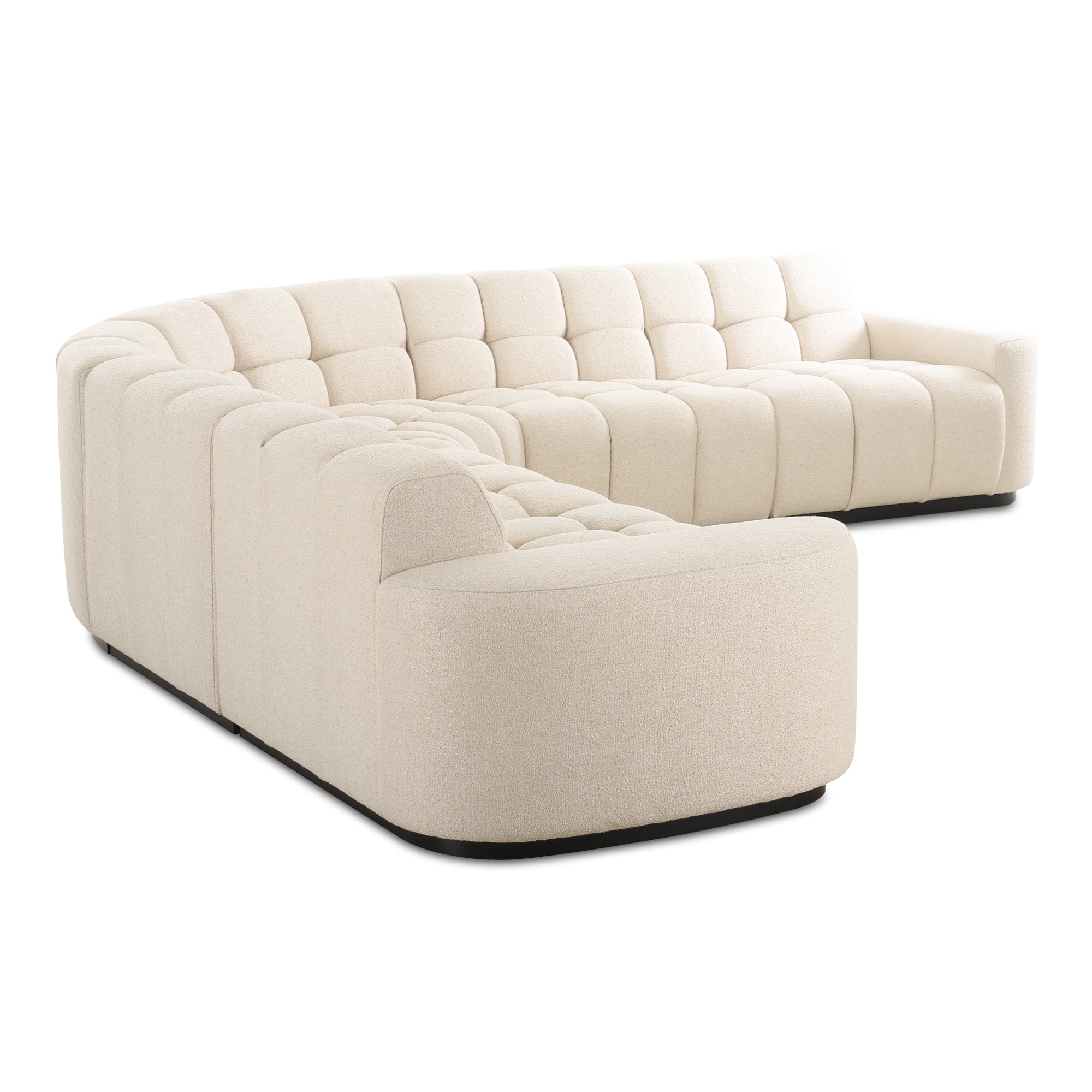 Moes Roman L-Shaped Sectional Oat OA-1042-34-0