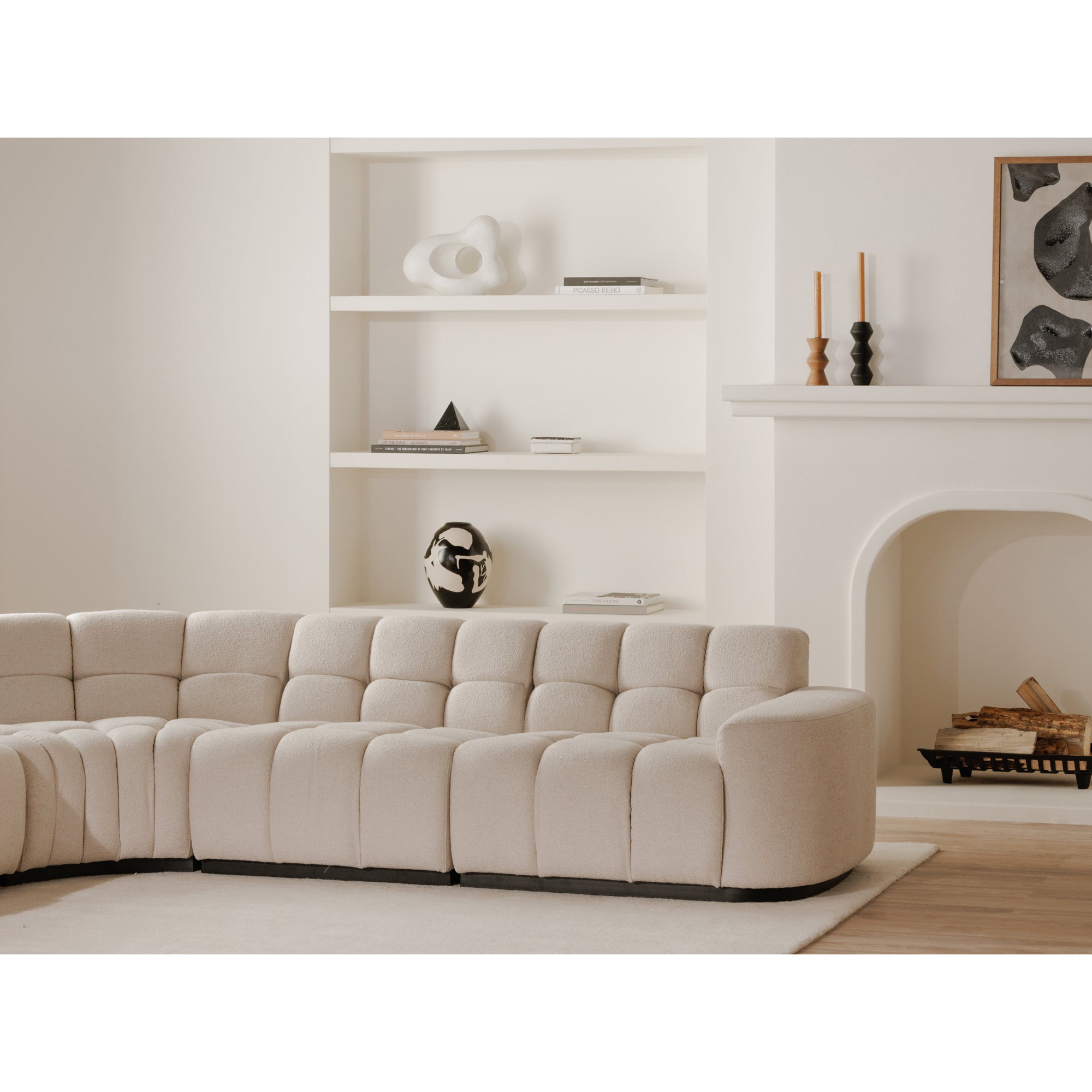 Moes Roman L-Shaped Sectional Oat OA-1042-34-0