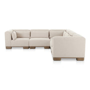 Moes June Classic L-Shaped Modular Sectional Oatmeal OA-1048-34