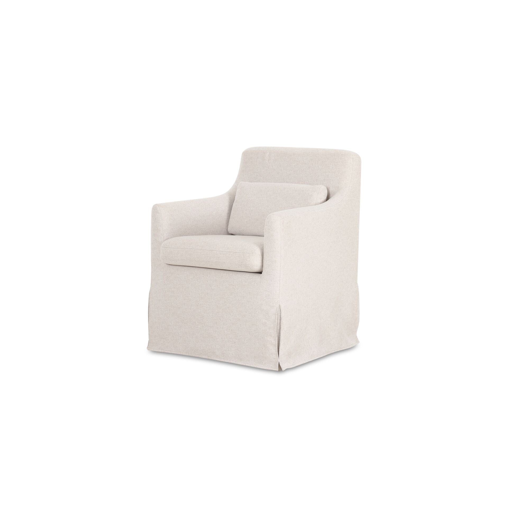 Moes Lydia Slipcover Dining Chair Beige OA-1051-34