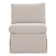 Moes Fable Slipcover Dining Slipper Chair Beige OA-1053-34