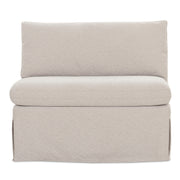 Moes Fable Slipcover Dining Chair and Half Beige OA-1054-34