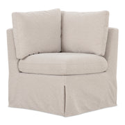 Moes Fable Slipcover Dining Corner Chair Beige OA-1055-34