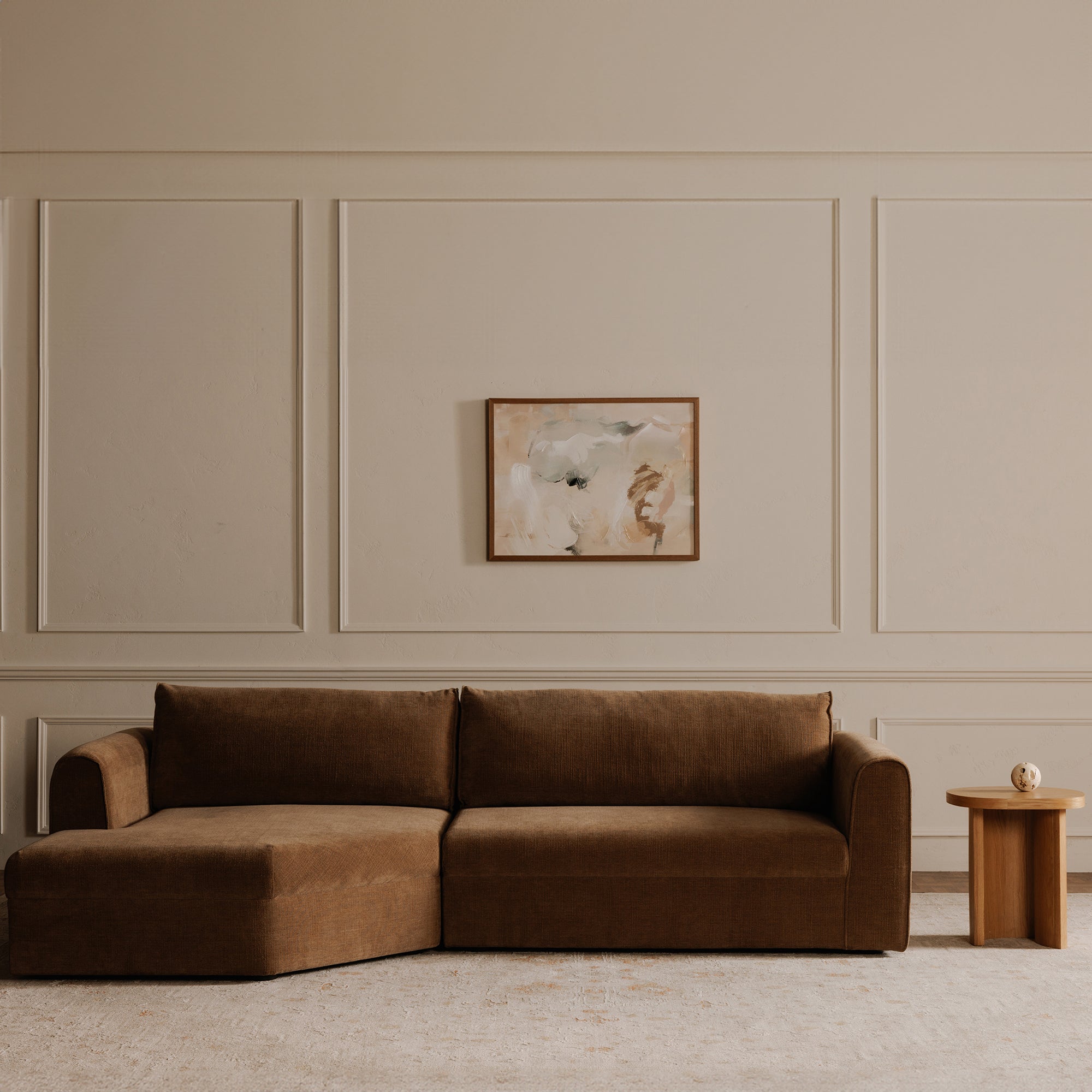 Moes Madrid Left Sectional Taupe OA-1058-39-L-0