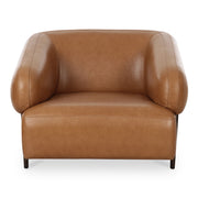 Moes Devlin Lounge Chair Tan Leather OA-1061-40