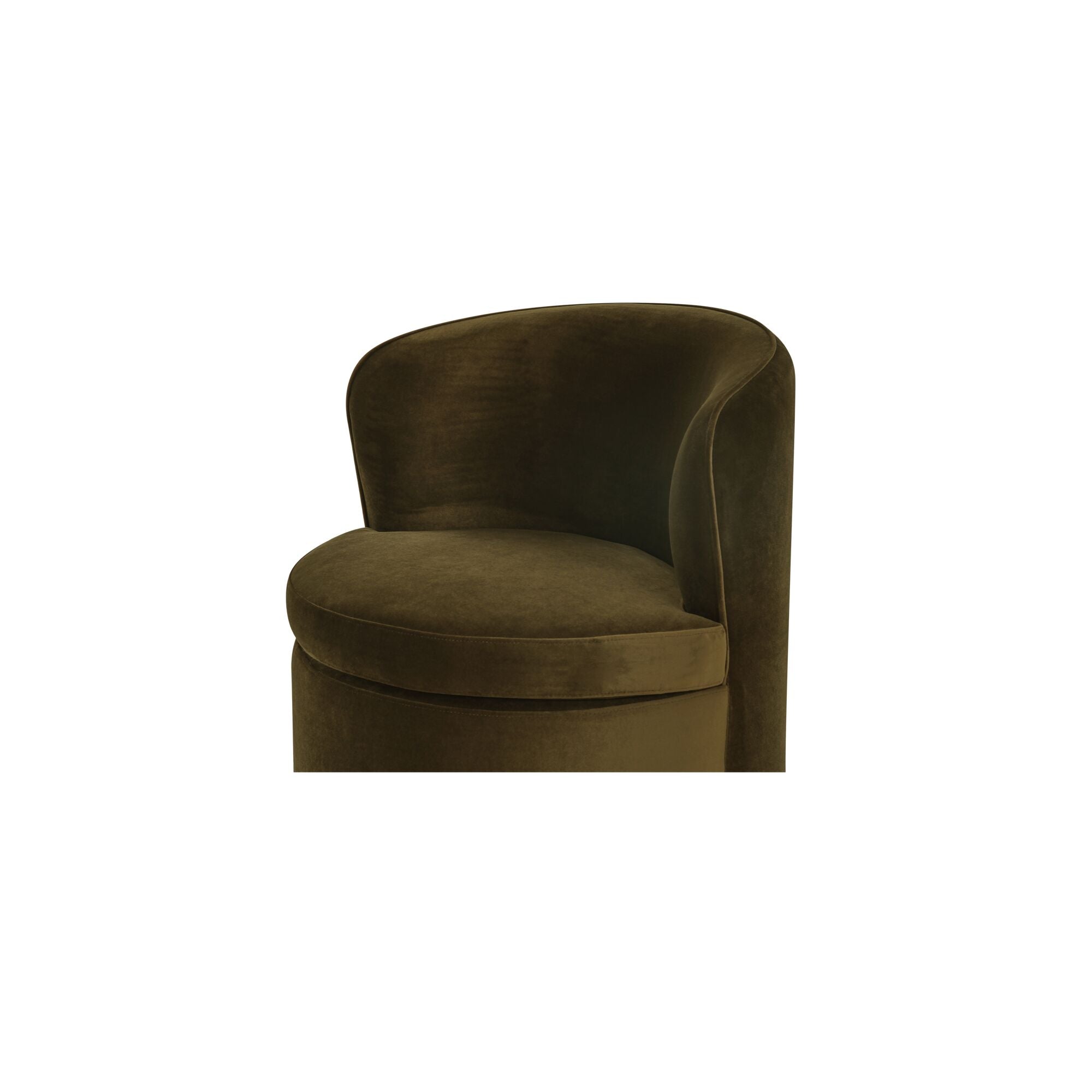 Moes Dane Swivel Dining Chair Faux Green Mohair OA-1074-16