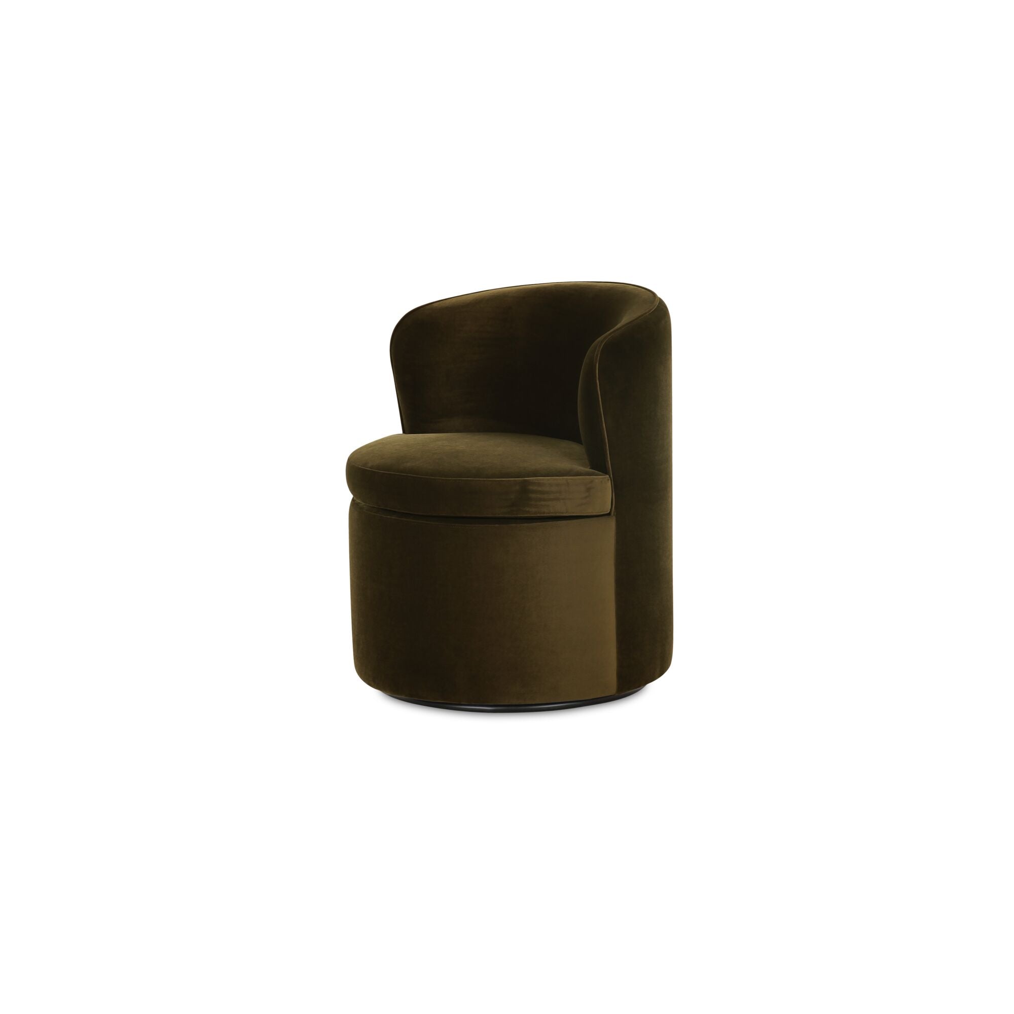 Moes Dane Swivel Dining Chair Faux Green Mohair OA-1074-16