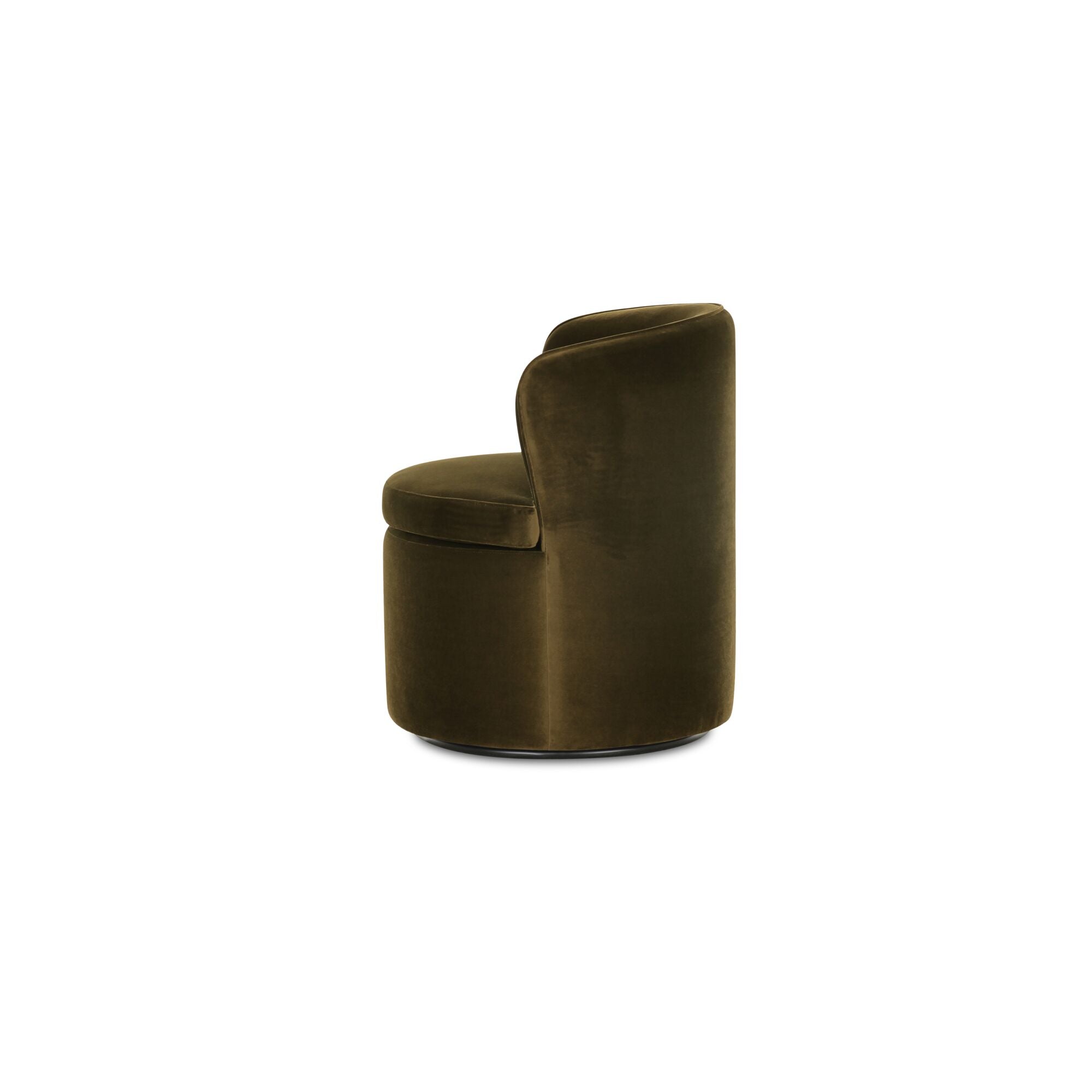 Moes Dane Swivel Dining Chair Faux Green Mohair OA-1074-16