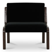 Moes Edie Accent Chair Black Faux Mohair OA-1075-02