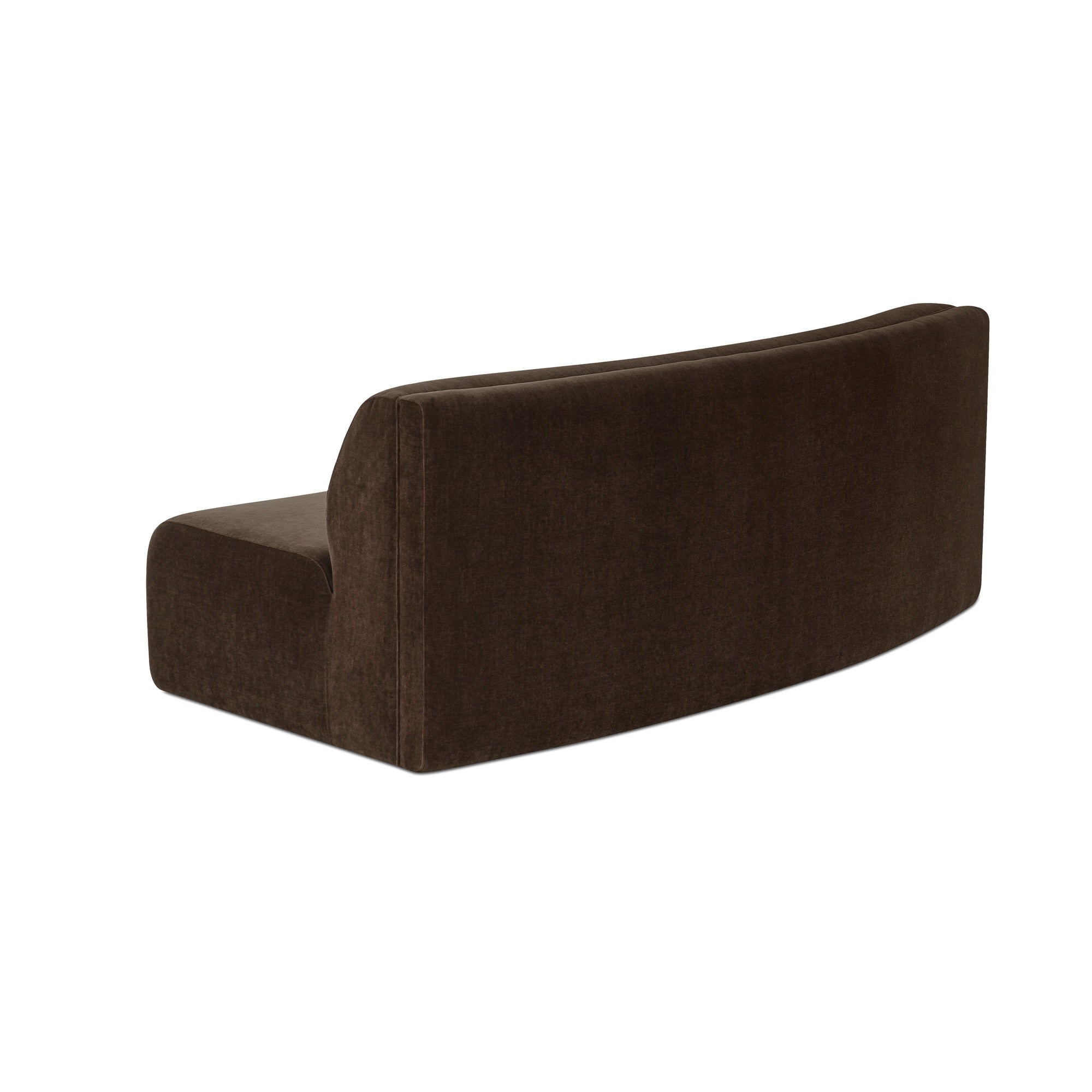 Moes Naomi Concave Sofa Dark Brown OA-1092-20