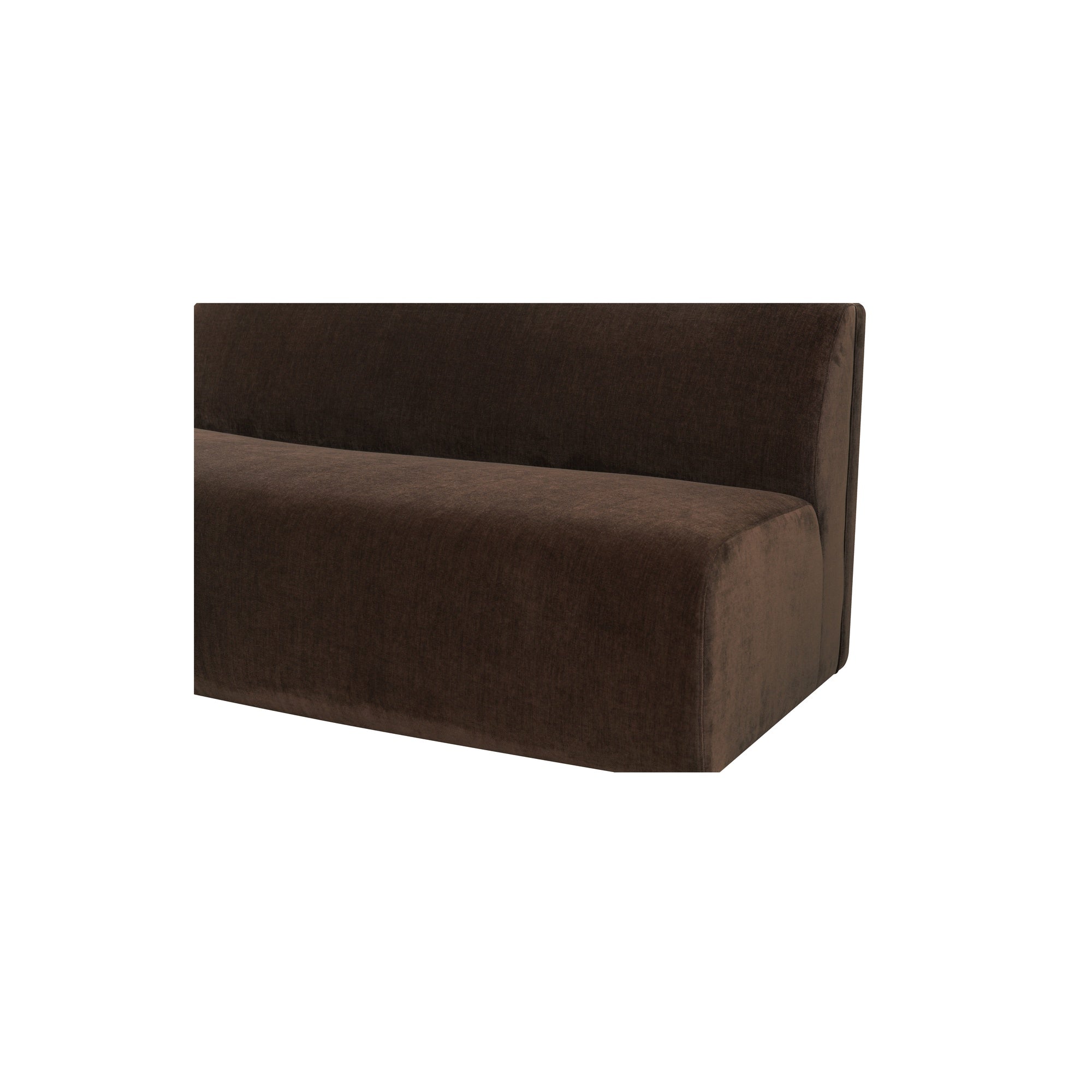 Moes Naomi Convex Sofa Dark Brown OA-1093-20