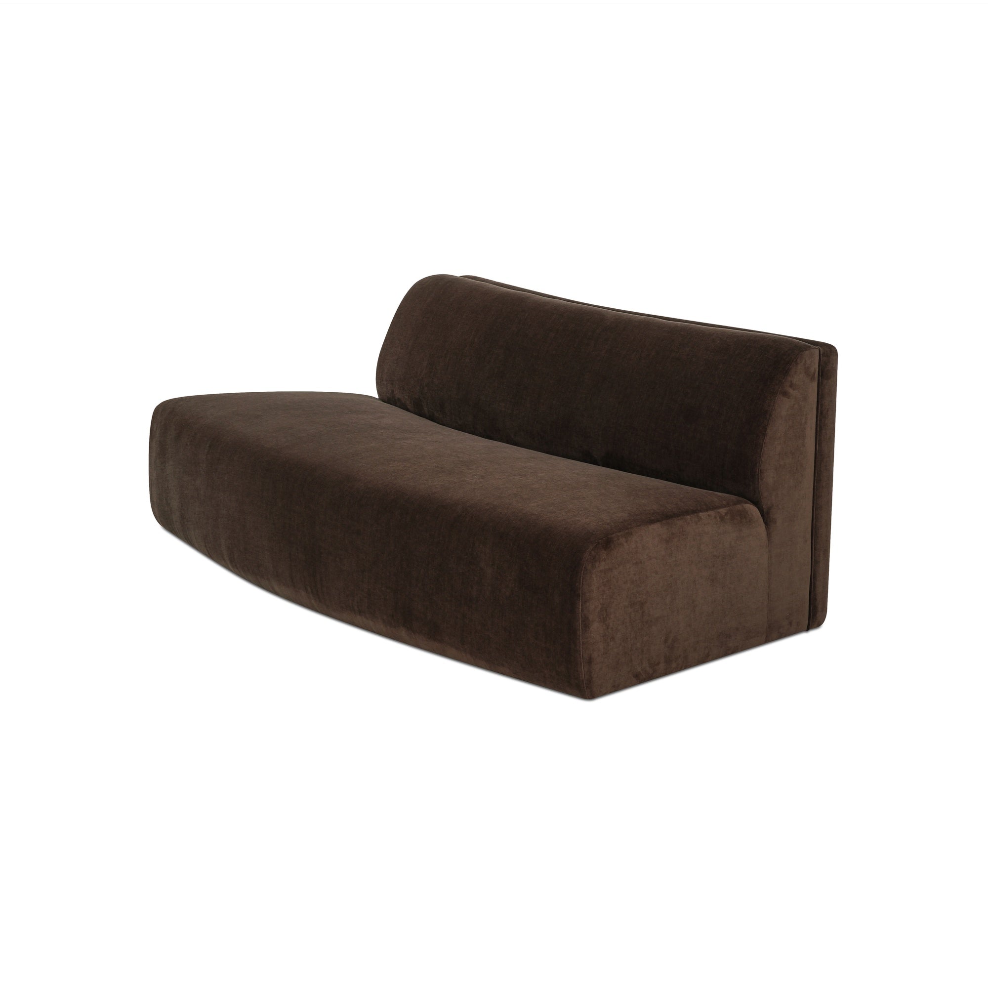 Moes Naomi Convex Sofa Dark Brown OA-1093-20