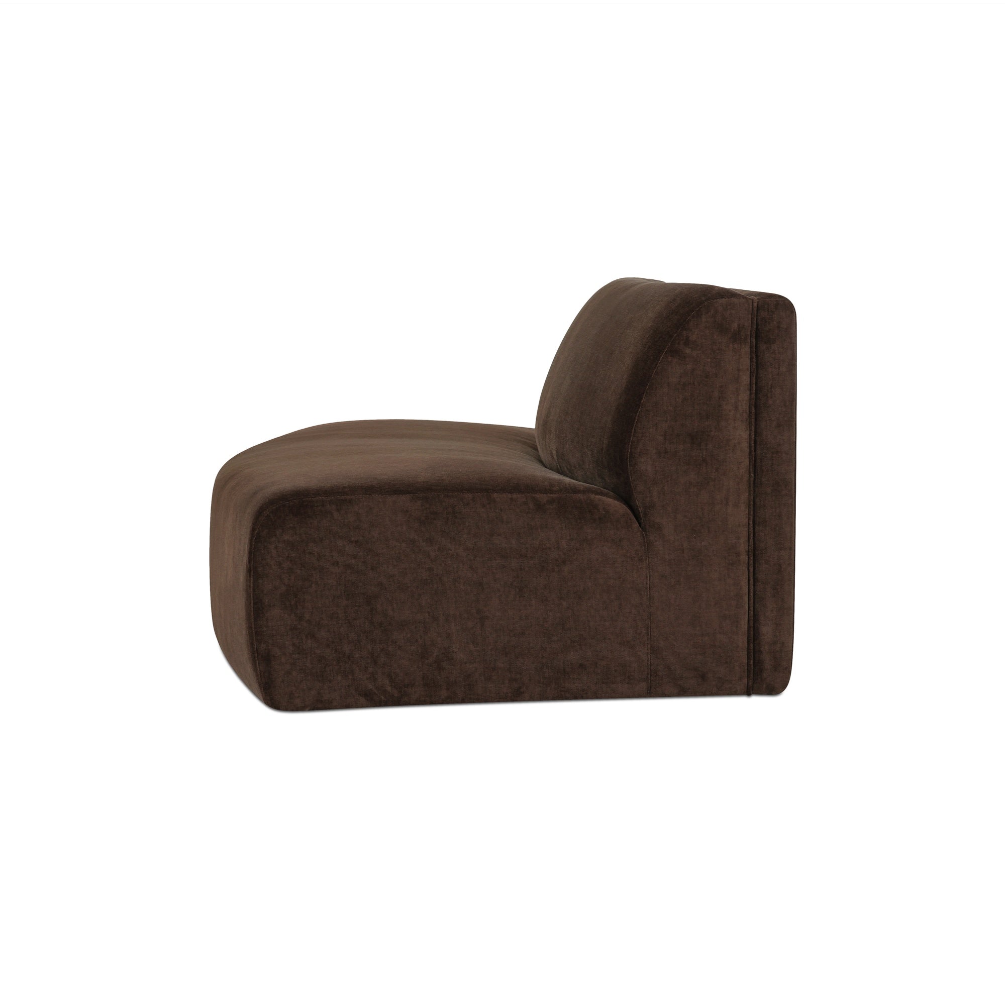 Moes Naomi Convex Sofa Dark Brown OA-1093-20