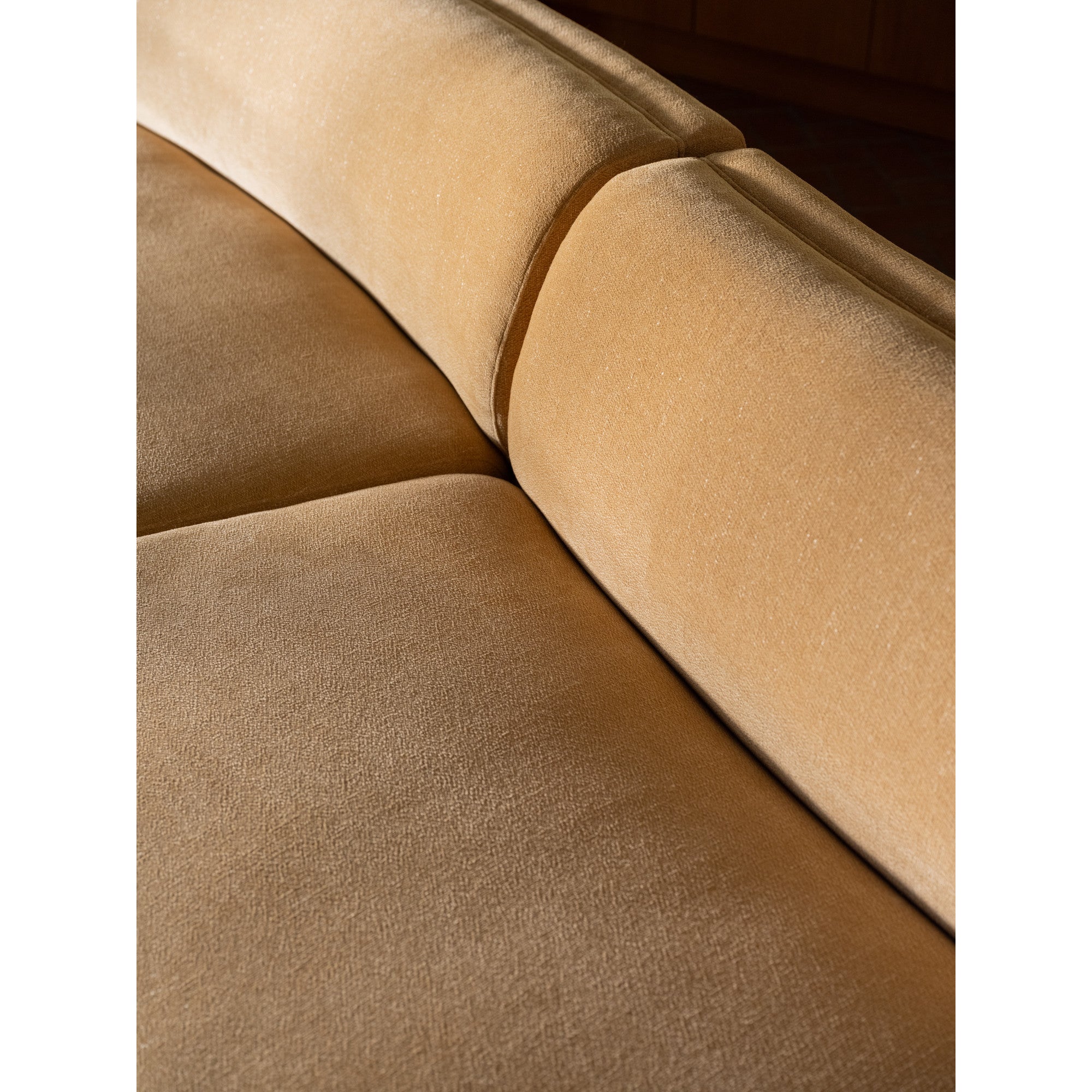 Moes Naomi 2 Piece Wave Modular Sectional Golden Yellow OA-1094-09