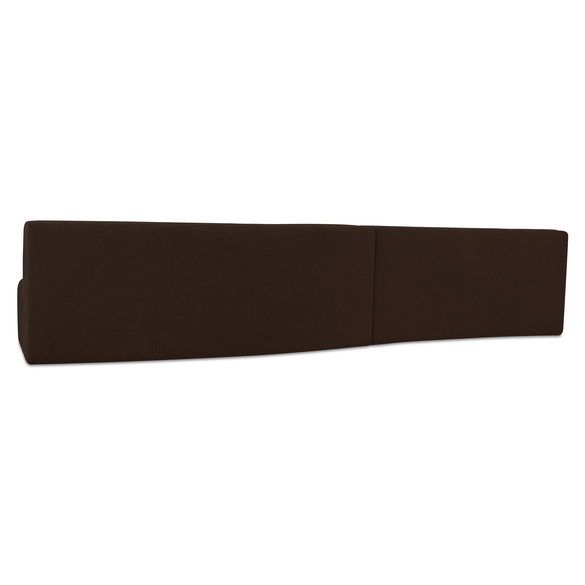 Moes Naomi 2 Piece Wave Modular Sectional Dark Brown OA-1094-20