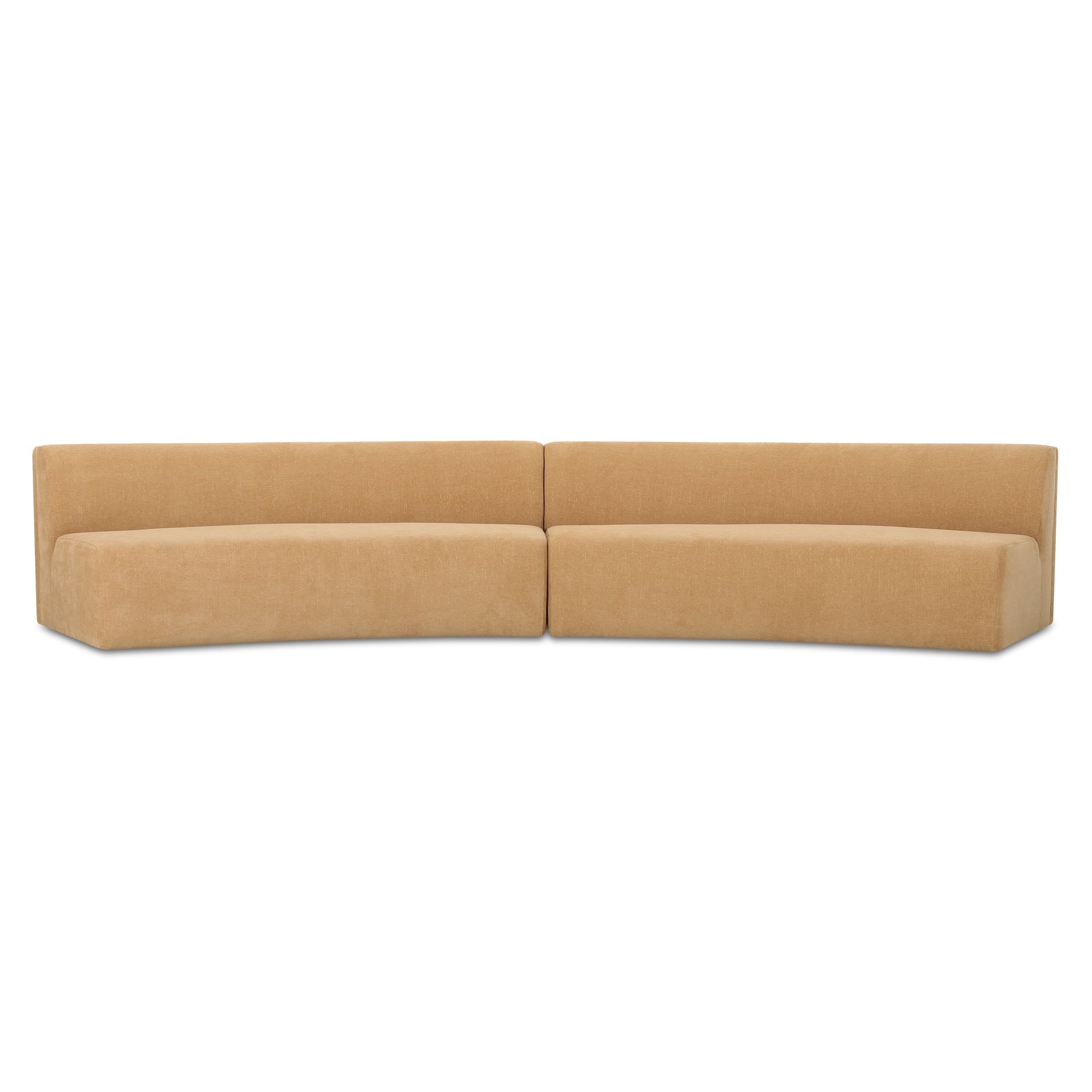 Moes Naomi 2 Piece Concave Modular Sectional Golden Yellow OA-1095-09