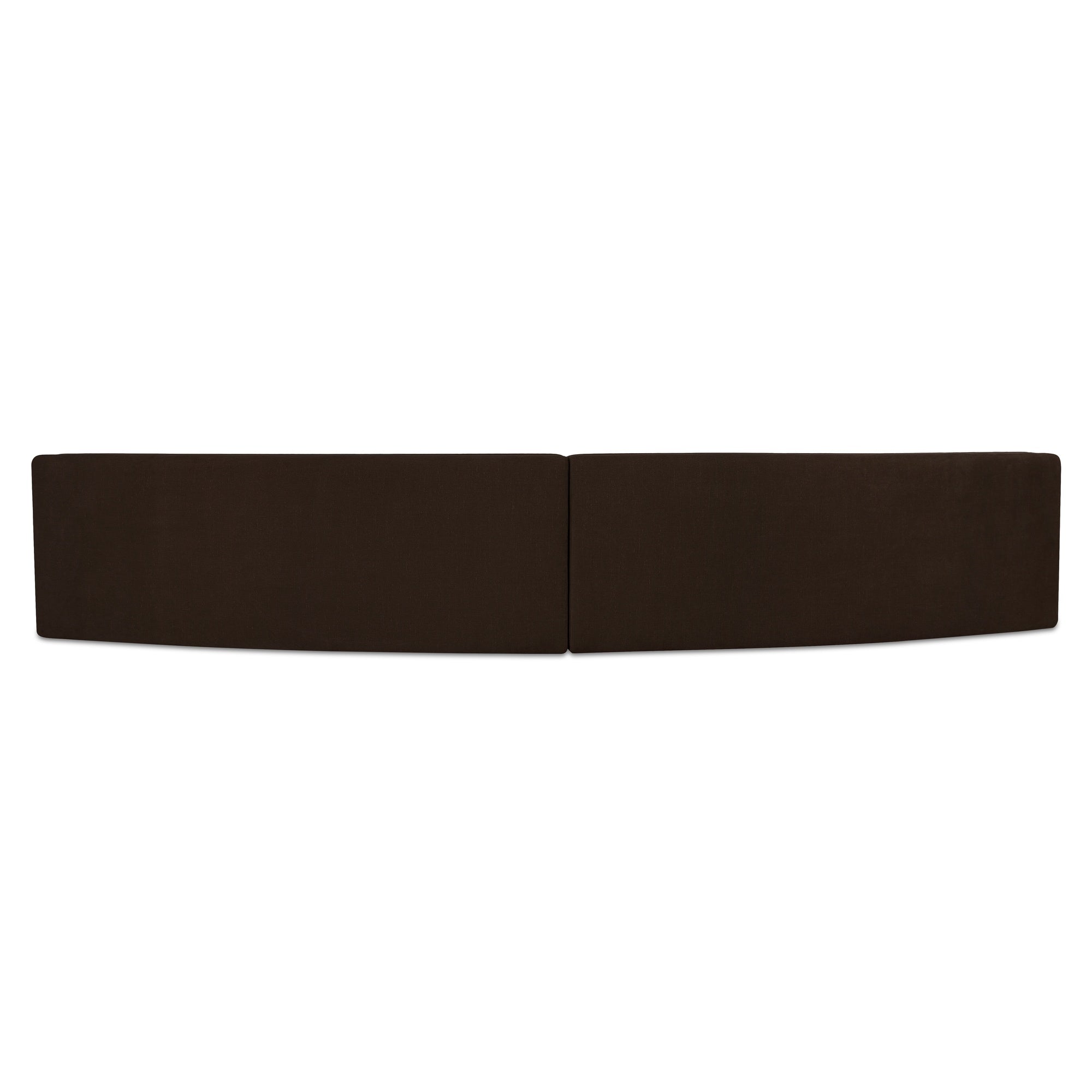Moes Naomi 2 Piece Concave Modular Sectional Dark Brown OA-1095-20