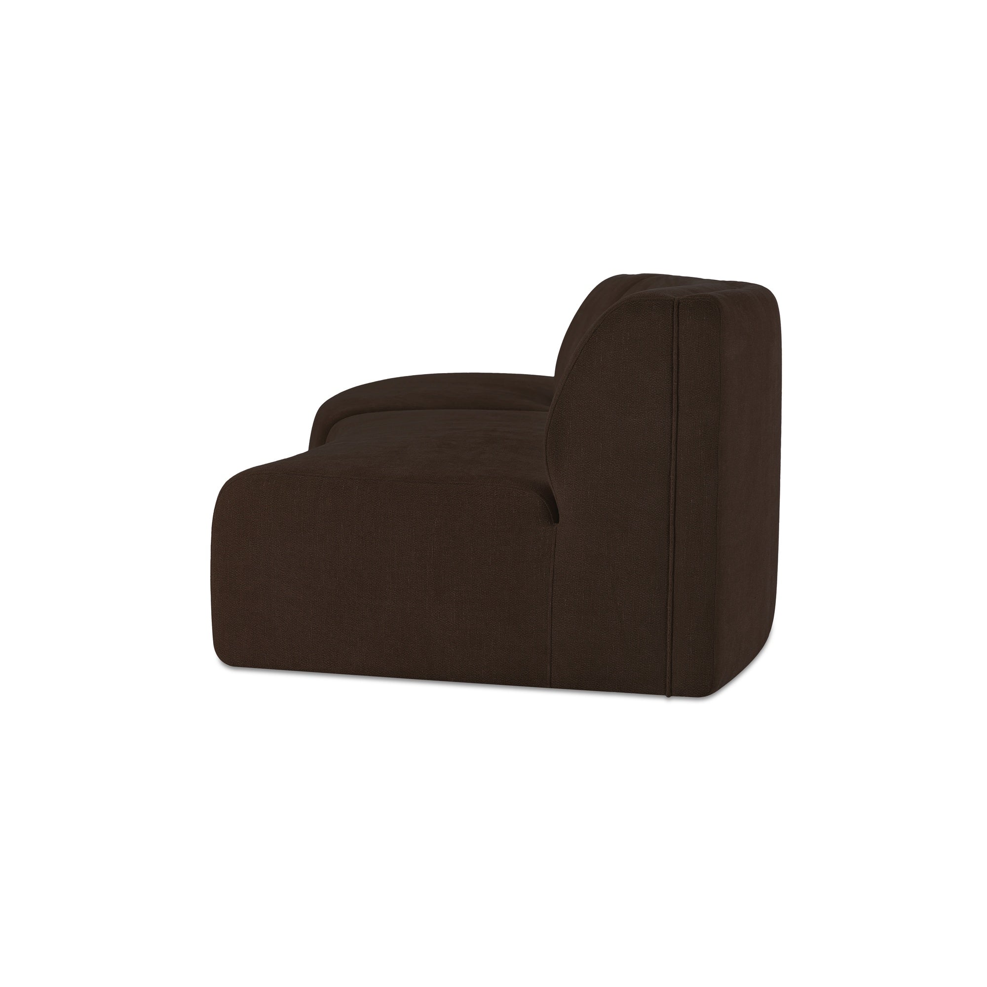 Moes Naomi 2 Piece Concave Modular Sectional Dark Brown OA-1095-20