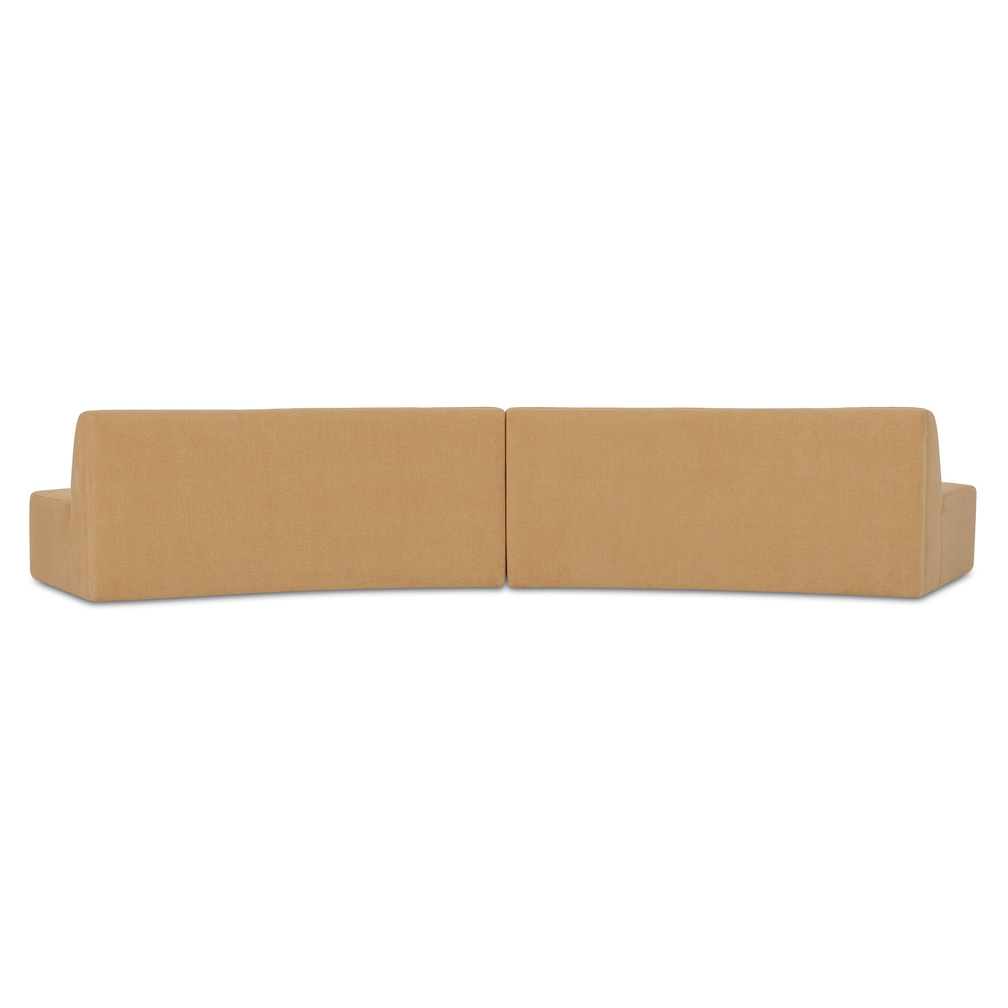 Moes Naomi 2 Piece Convex Modular Sectional Golden Yellow OA-1096-09