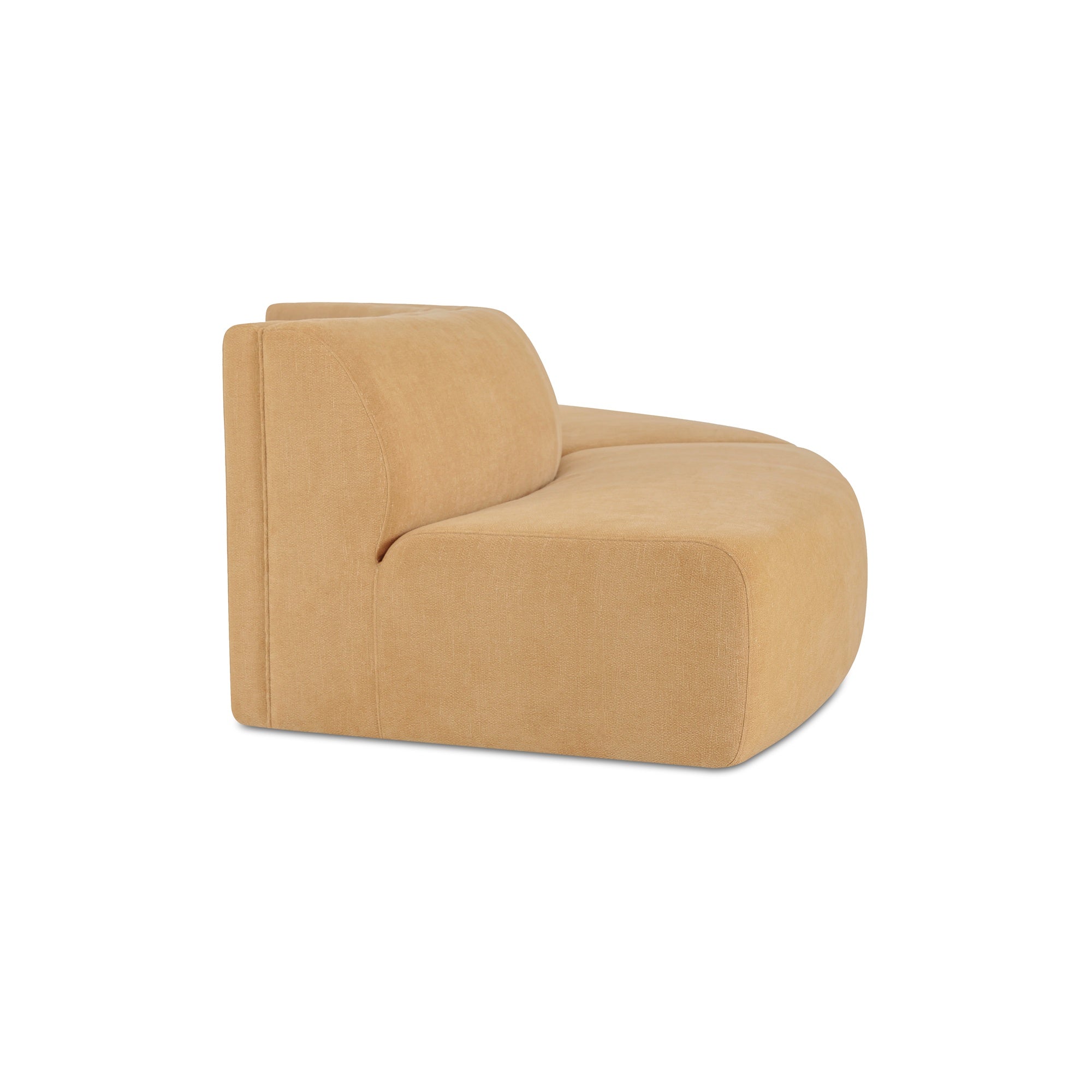 Moes Naomi 2 Piece Convex Modular Sectional Golden Yellow OA-1096-09