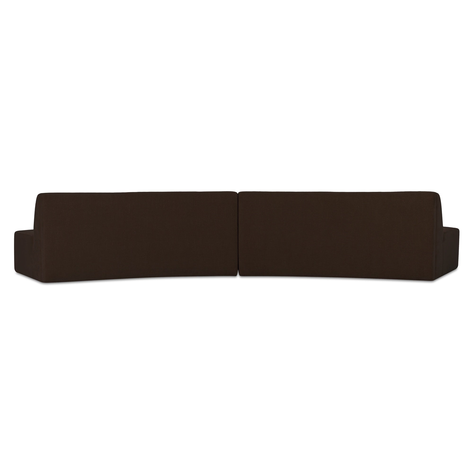 Moes Naomi 2 Piece Convex Modular Sectional Dark Brown OA-1096-20
