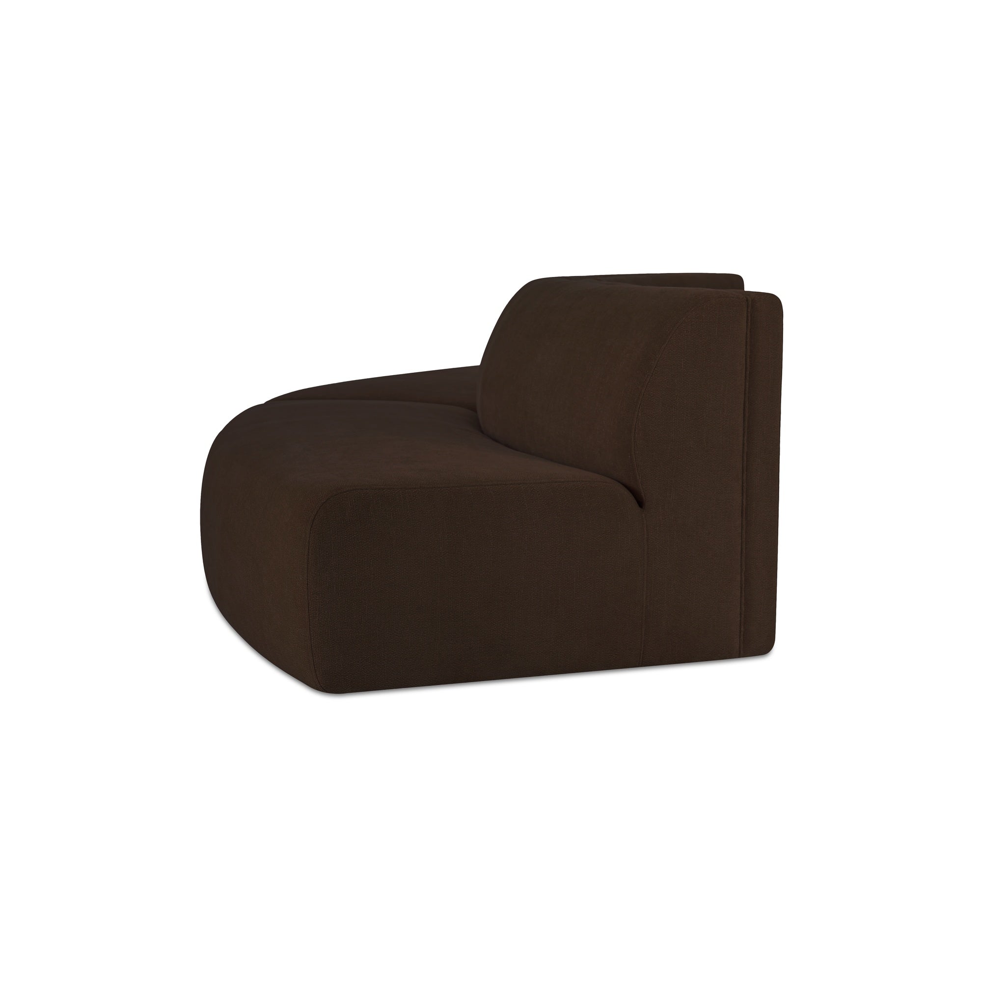 Moes Naomi 2 Piece Convex Modular Sectional Dark Brown OA-1096-20