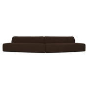 Moes Naomi 2 Piece Convex Modular Sectional Dark Brown OA-1096-20