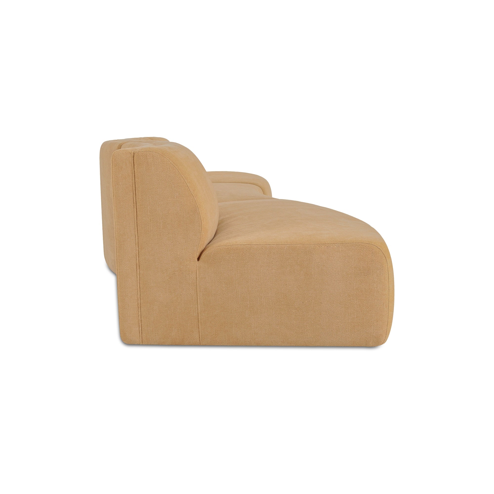 Moes Naomi 3 Piece Wave Modular Sectional Golden Yellow OA-1097-09