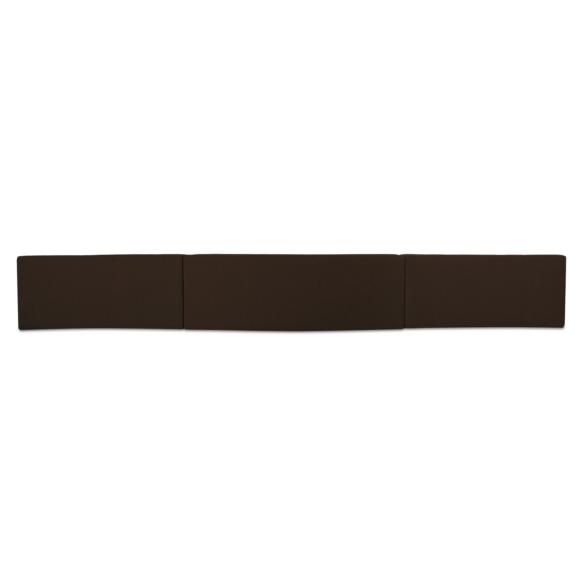 Moes Naomi 3 Piece Wave Modular Sectional Dark Brown OA-1097-20