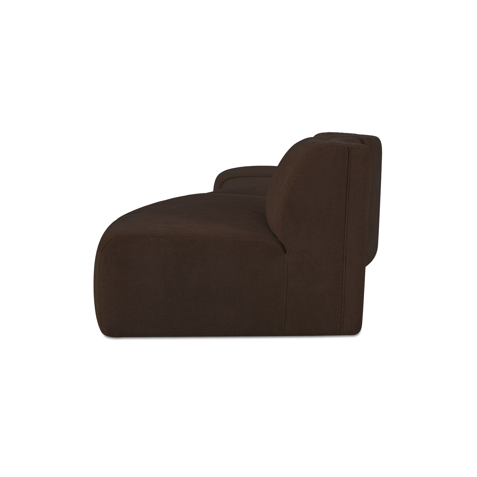 Moes Naomi 3 Piece Wave Modular Sectional Dark Brown OA-1097-20
