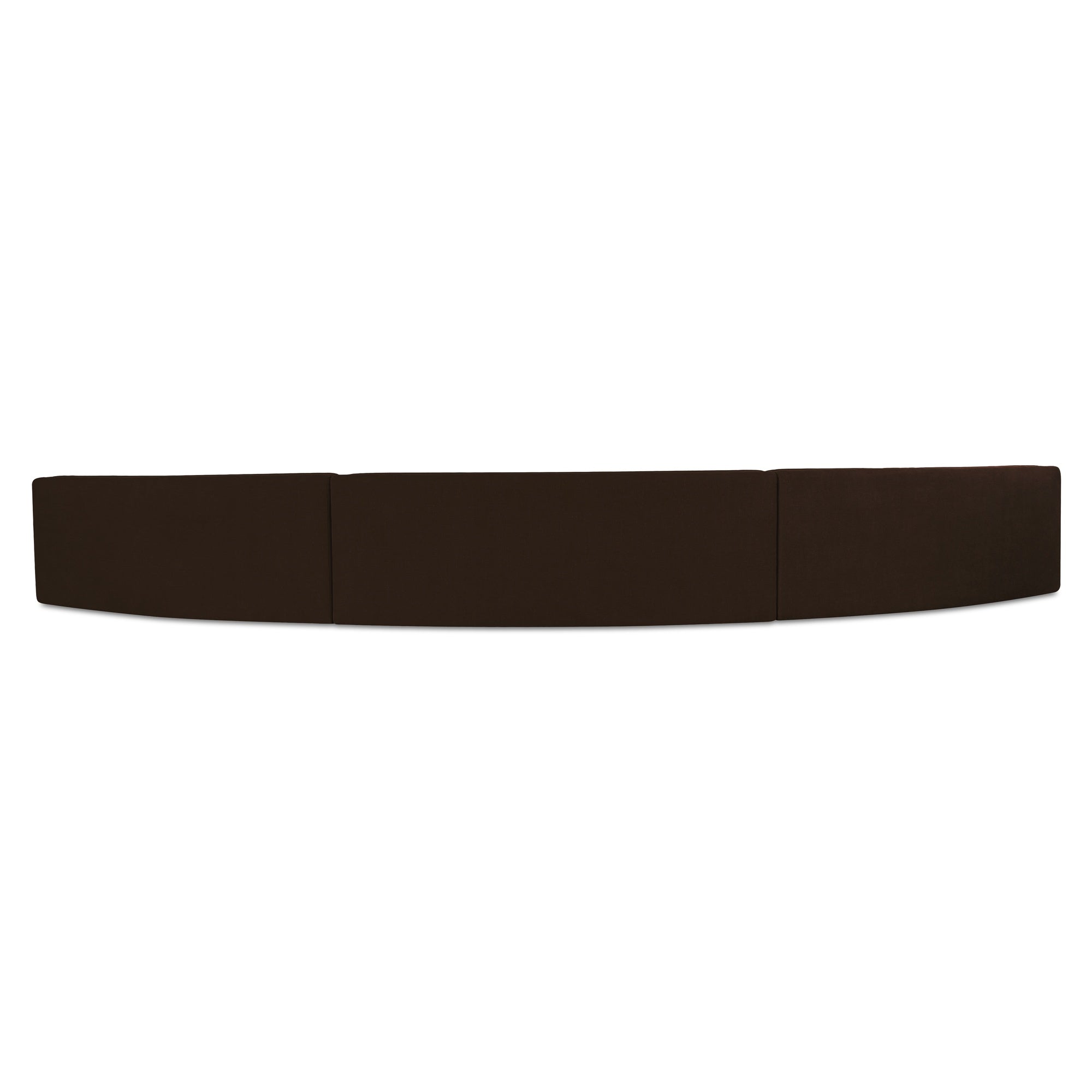 Moes Naomi 3 Piece Concave Modular Sectional Dark Brown OA-1098-20