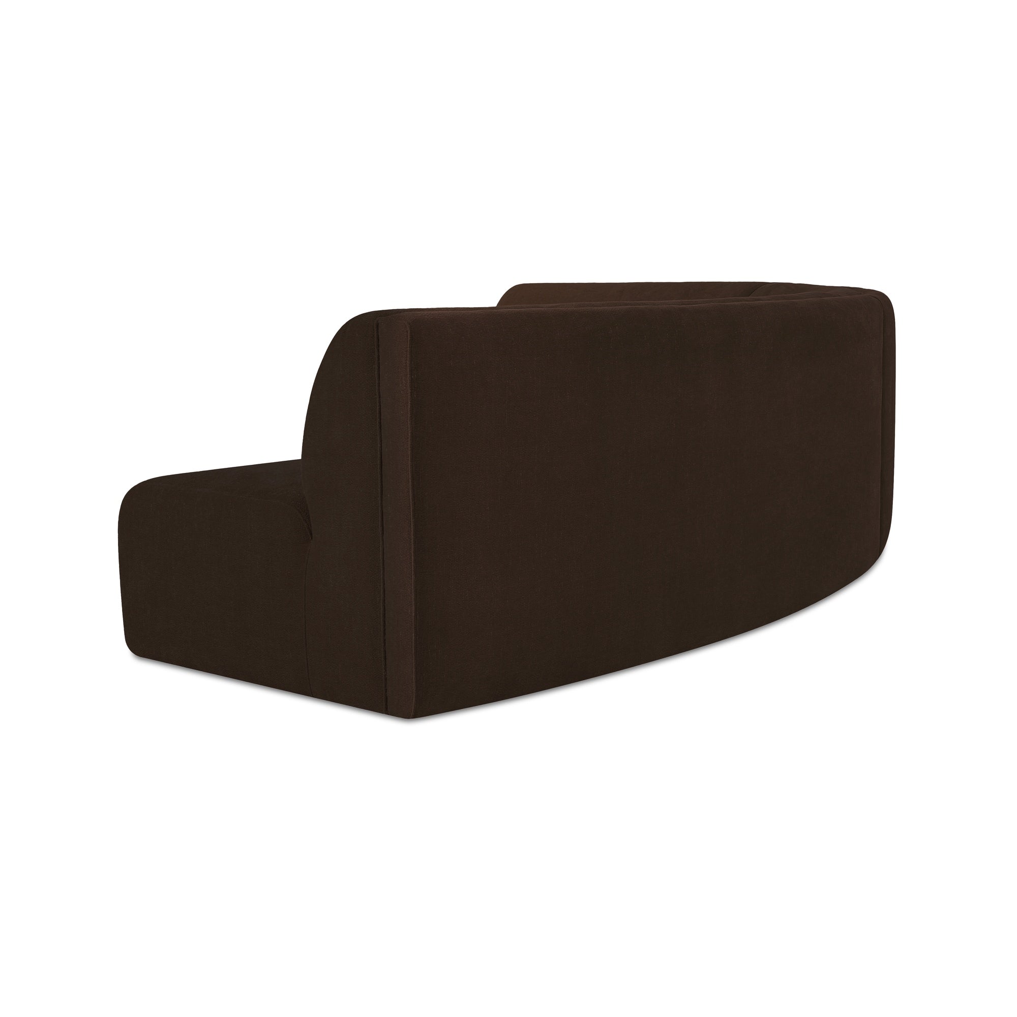 Moes Naomi 3 Piece Concave Modular Sectional Dark Brown OA-1098-20