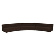 Moes Naomi 3 Piece Concave Modular Sectional Dark Brown OA-1098-20