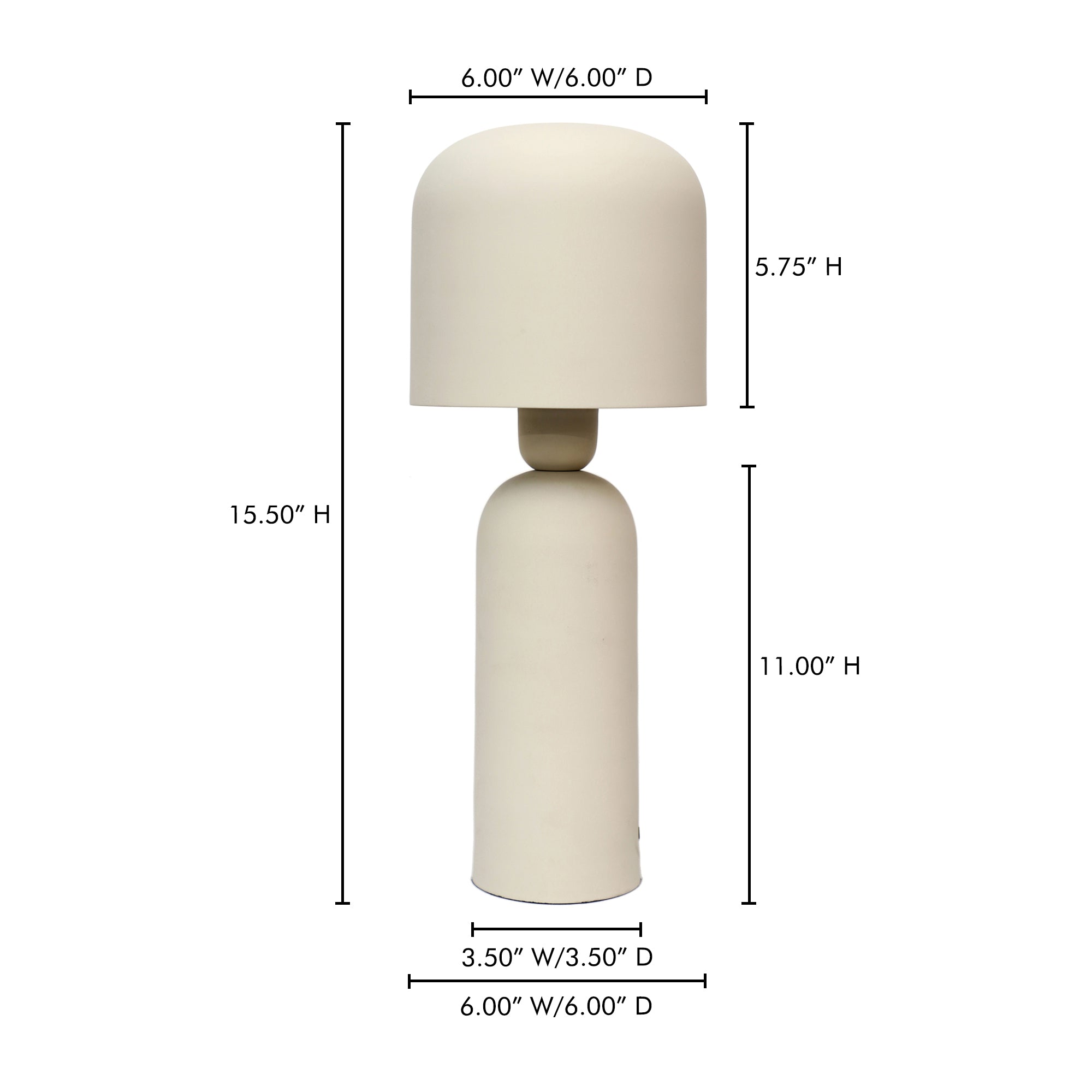 Moes Echo Lamp Cream OD-1019-34