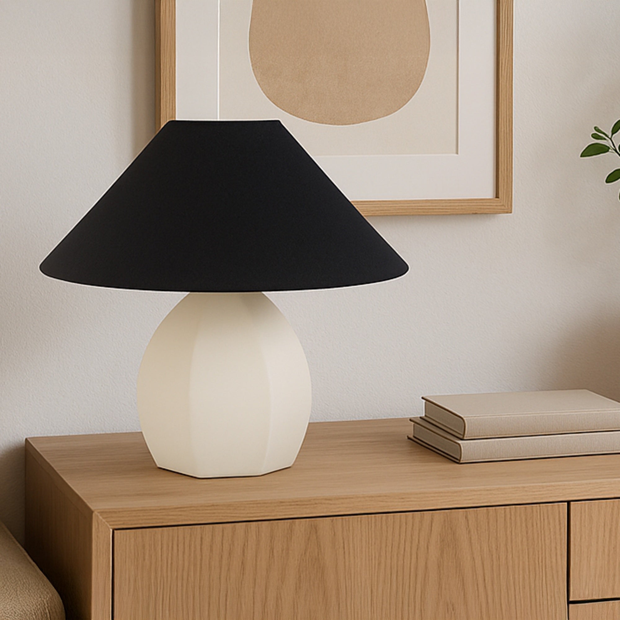 Moes Keeley Table Lamp White OD-1029-05