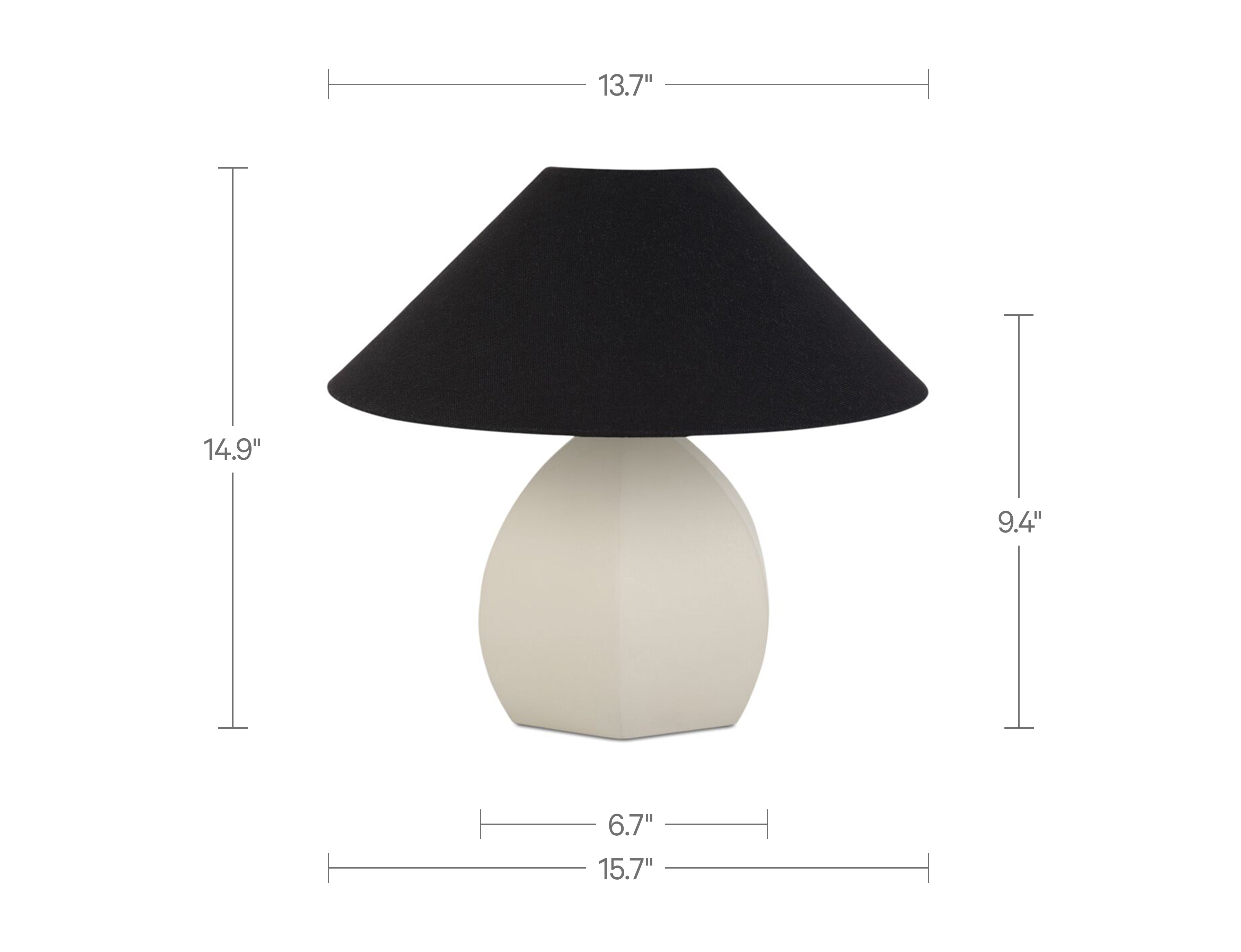Moes Keeley Table Lamp White OD-1029-05