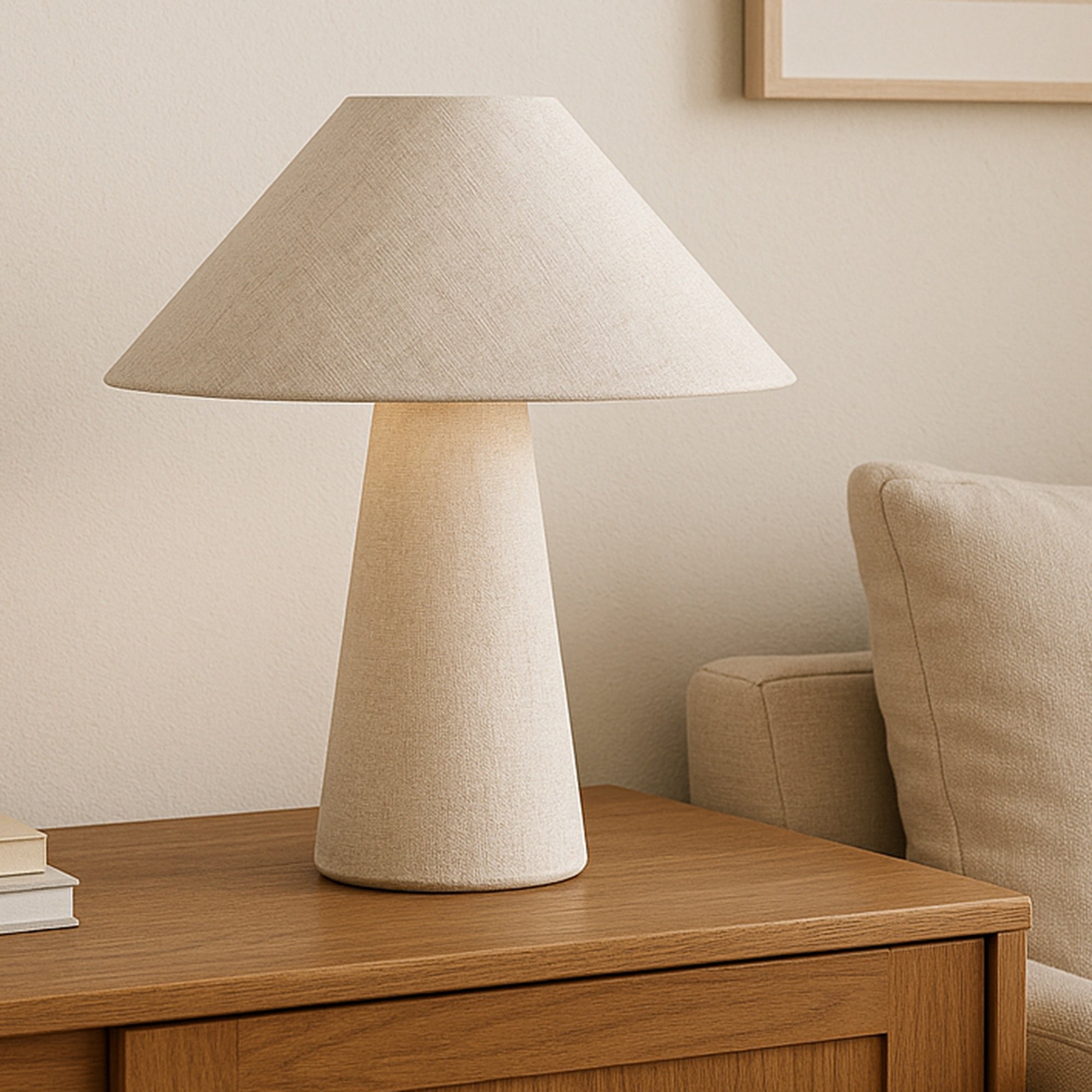 Moes Nori Table Lamp Flecked White OD-1030-18