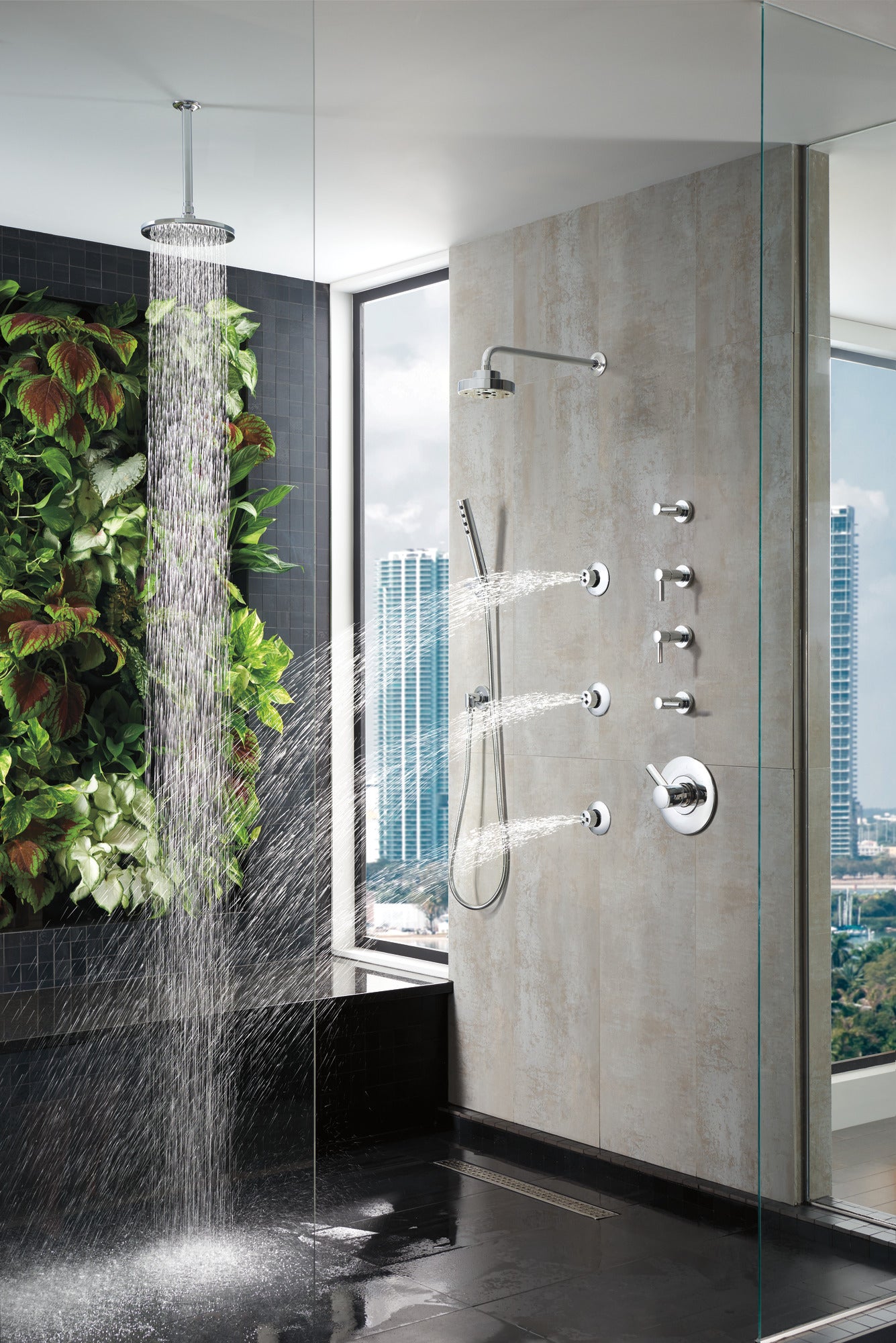 Brizo Essential™ Shower 8" Linear Round Single-Function Raincan Shower Head - 1.75 GPM