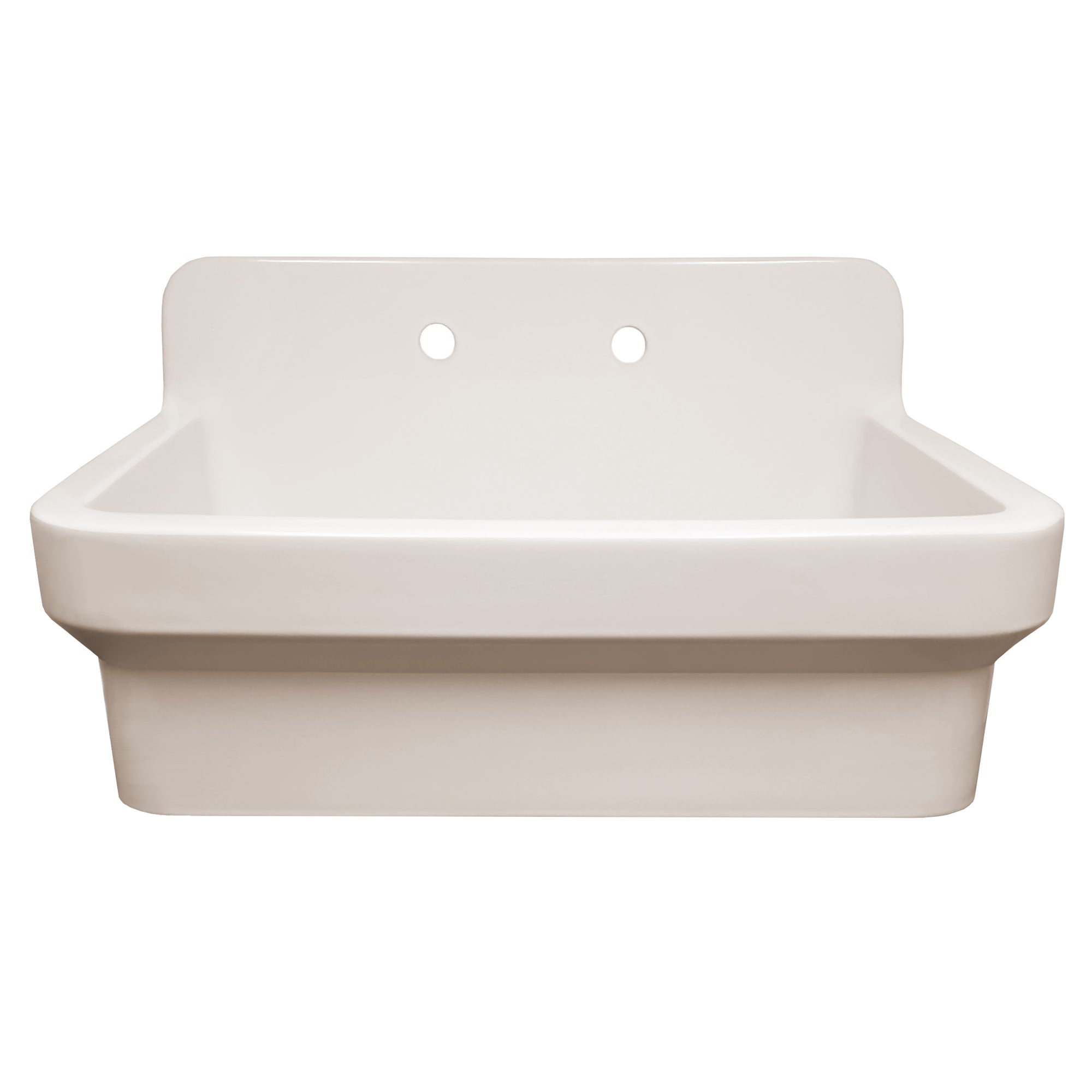 Old Fashioned Country Fireclay Utility Sink with High Backsplash