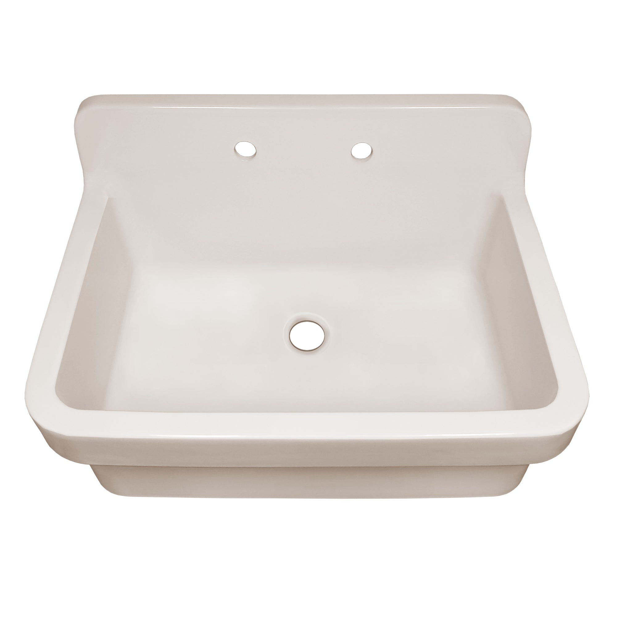 Old Fashioned Country Fireclay Utility Sink with High Backsplash