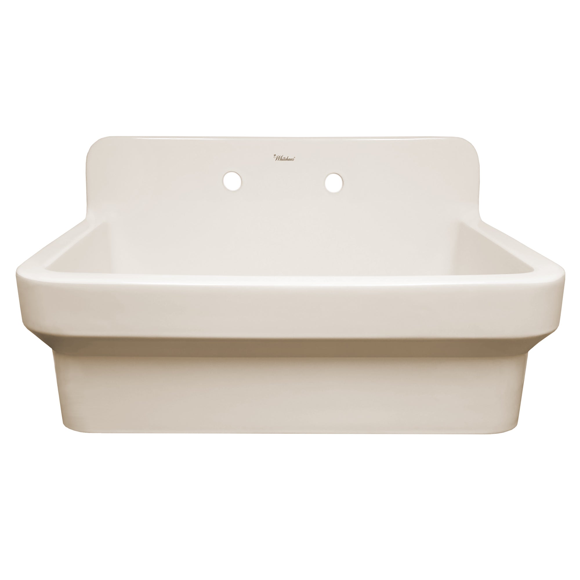 Old Fashioned Country Fireclay Utility Sink with High Backsplash