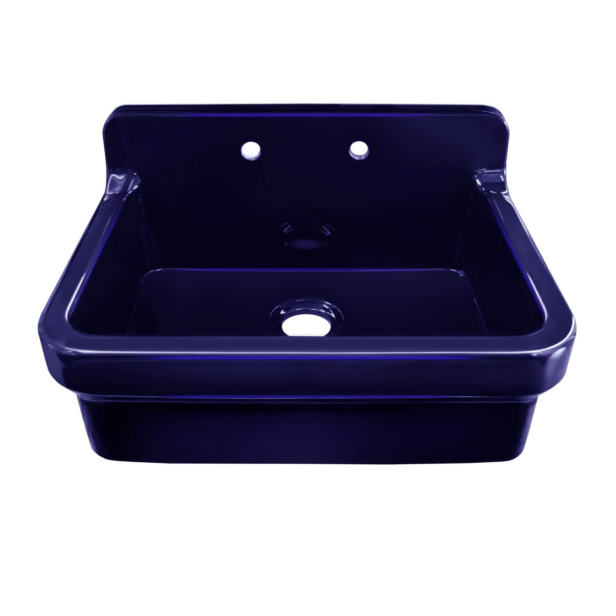 Old Fashioned Country Fireclay Utility Sink with High Backsplash