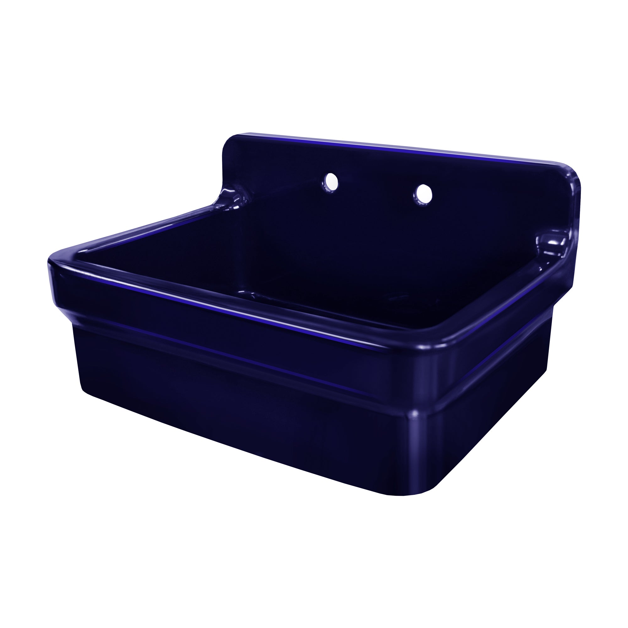 Old Fashioned Country Fireclay Utility Sink with High Backsplash