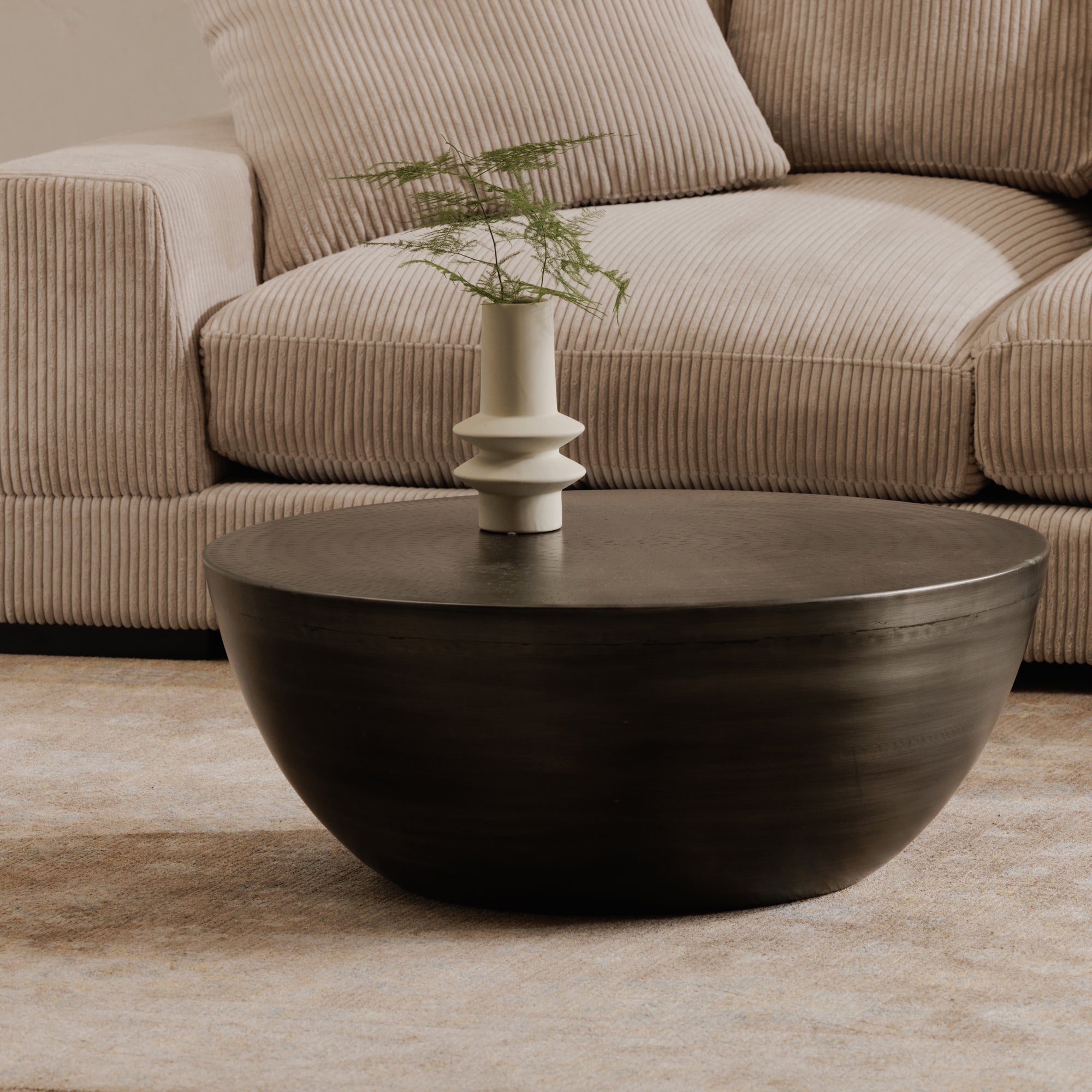 Moes Conga Coffee Table Antique Zinc OT-1002-54