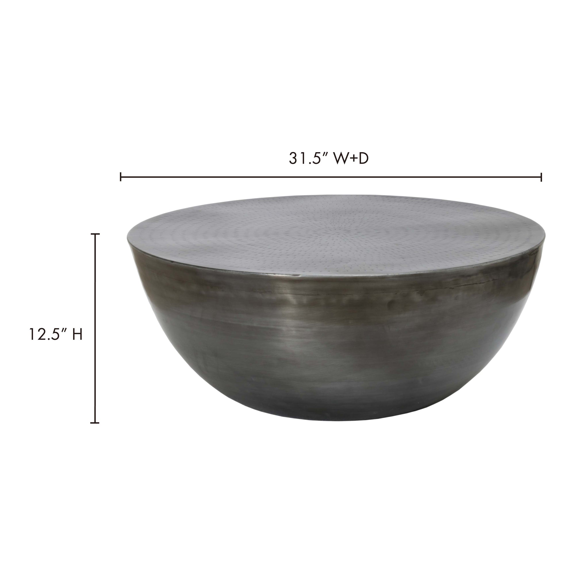 Moes Conga Coffee Table Antique Zinc OT-1002-54