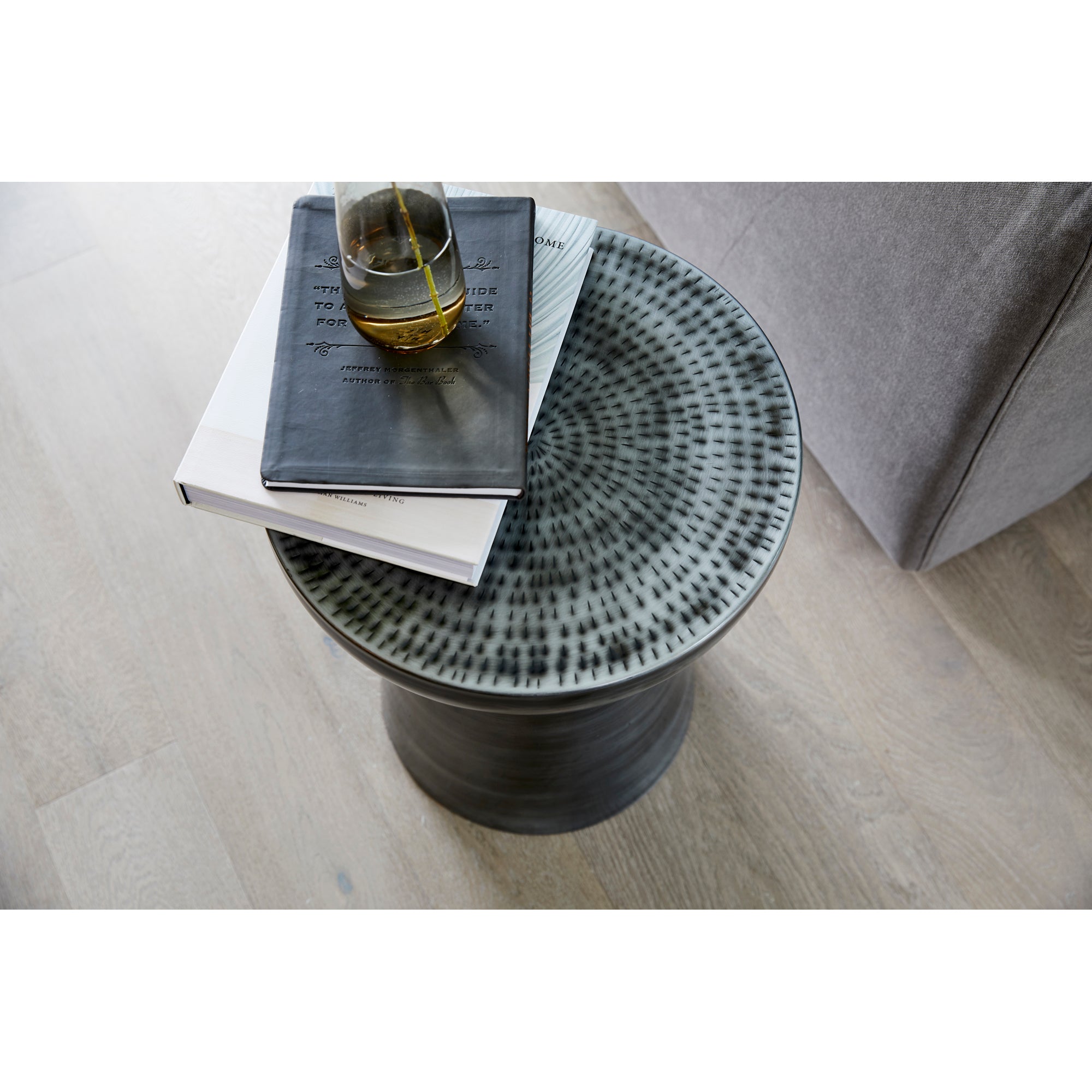 Moes Arthur Accent Table Antique Nickel OT-1003-54