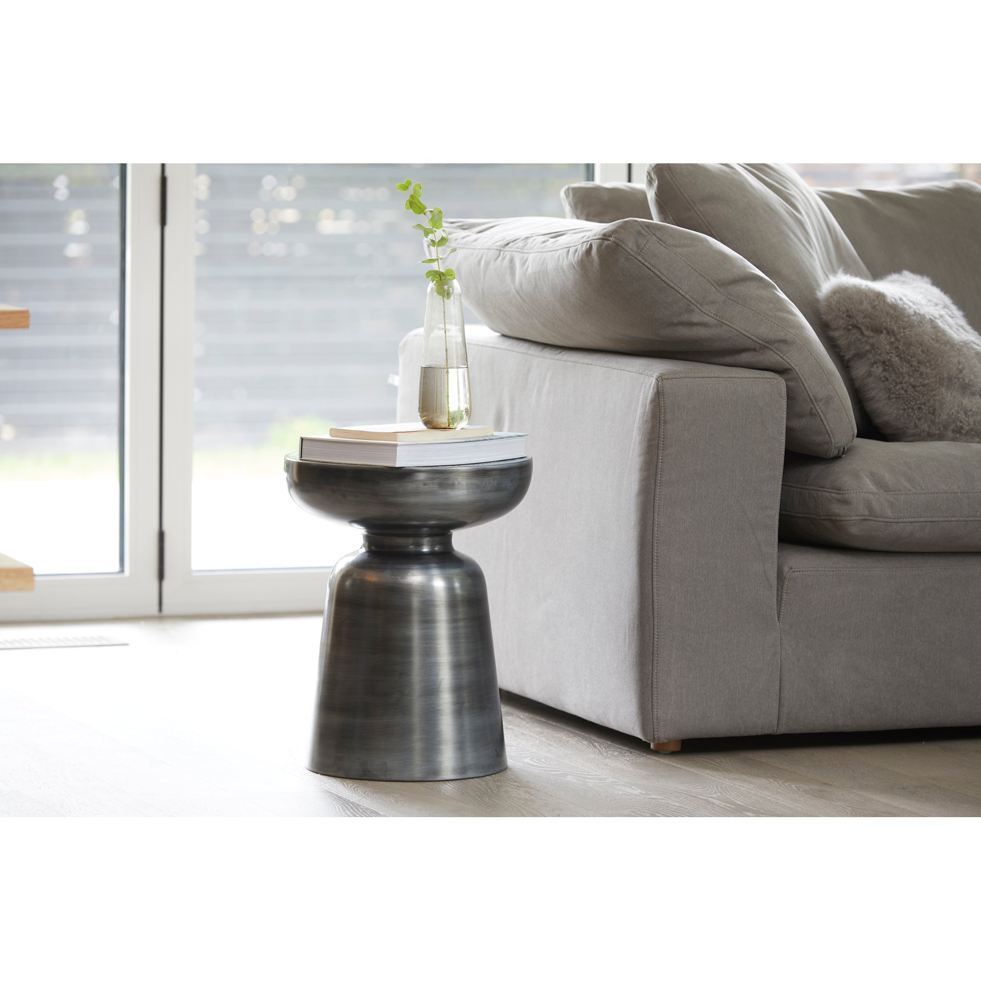 Moes Arthur Accent Table Antique Nickel OT-1003-54