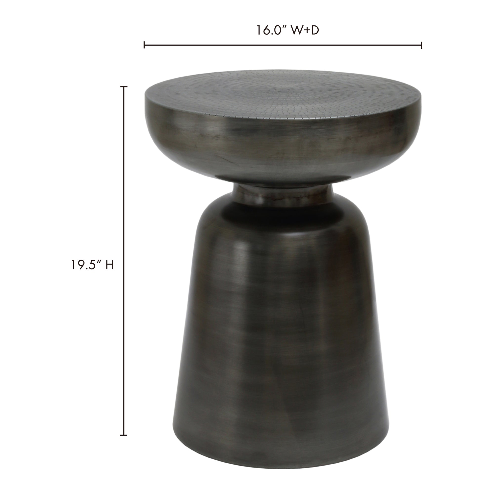 Moes Arthur Accent Table Antique Nickel OT-1003-54